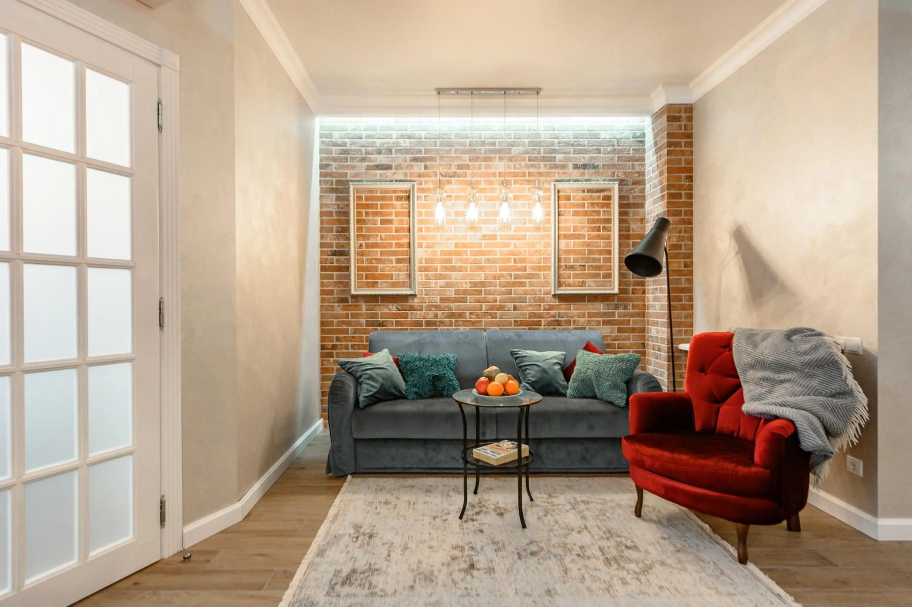 Seating area in Arkadia Plaza Design Apartment
