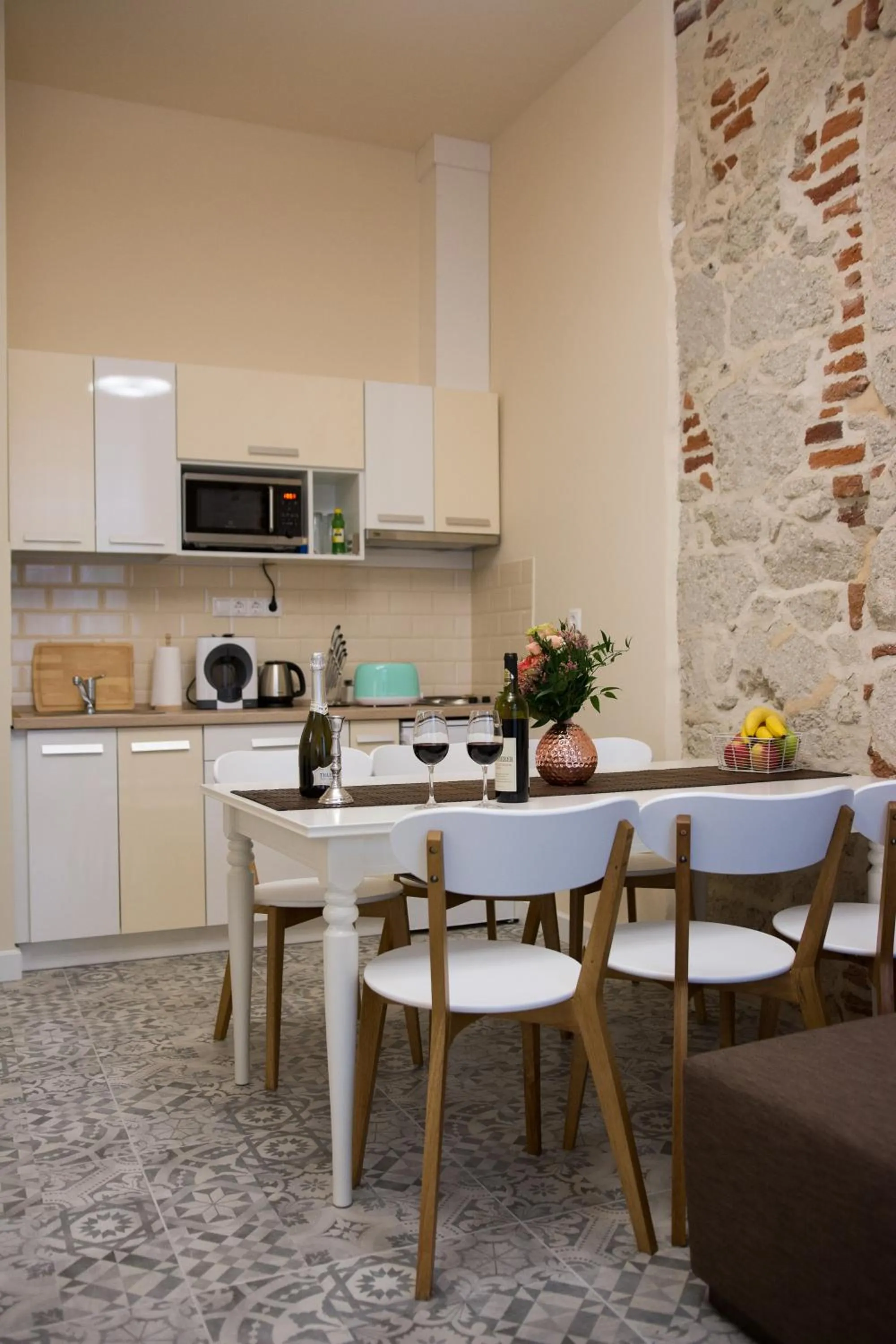 Kitchen or kitchenette in Zora Apartman