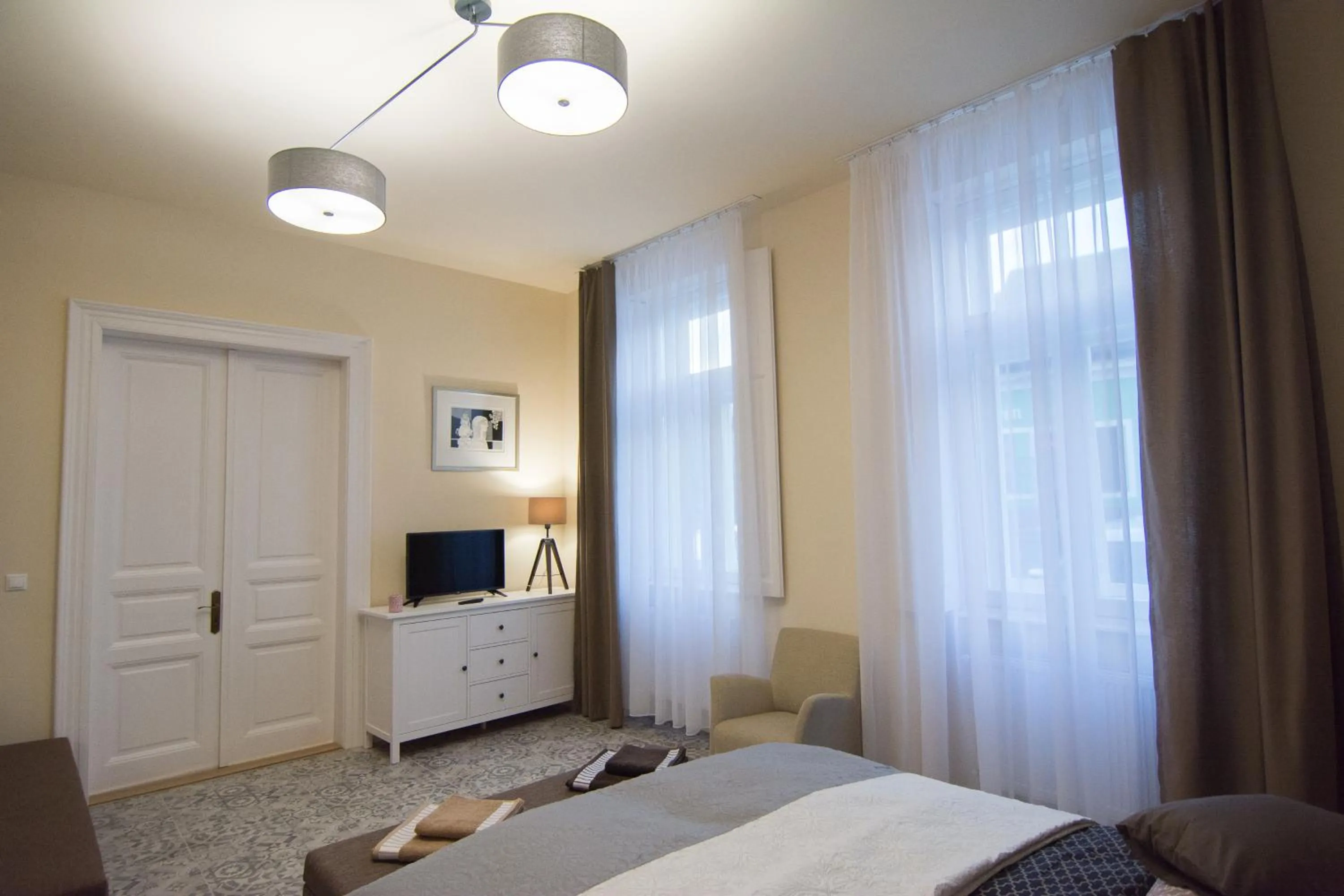 Bedroom, Bed in Zora Apartman