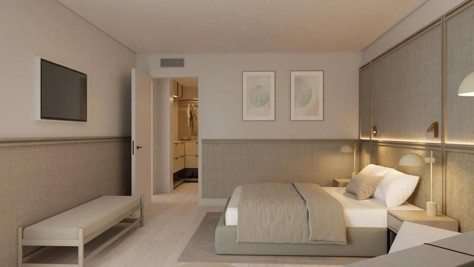 Bed in Cullera Holiday