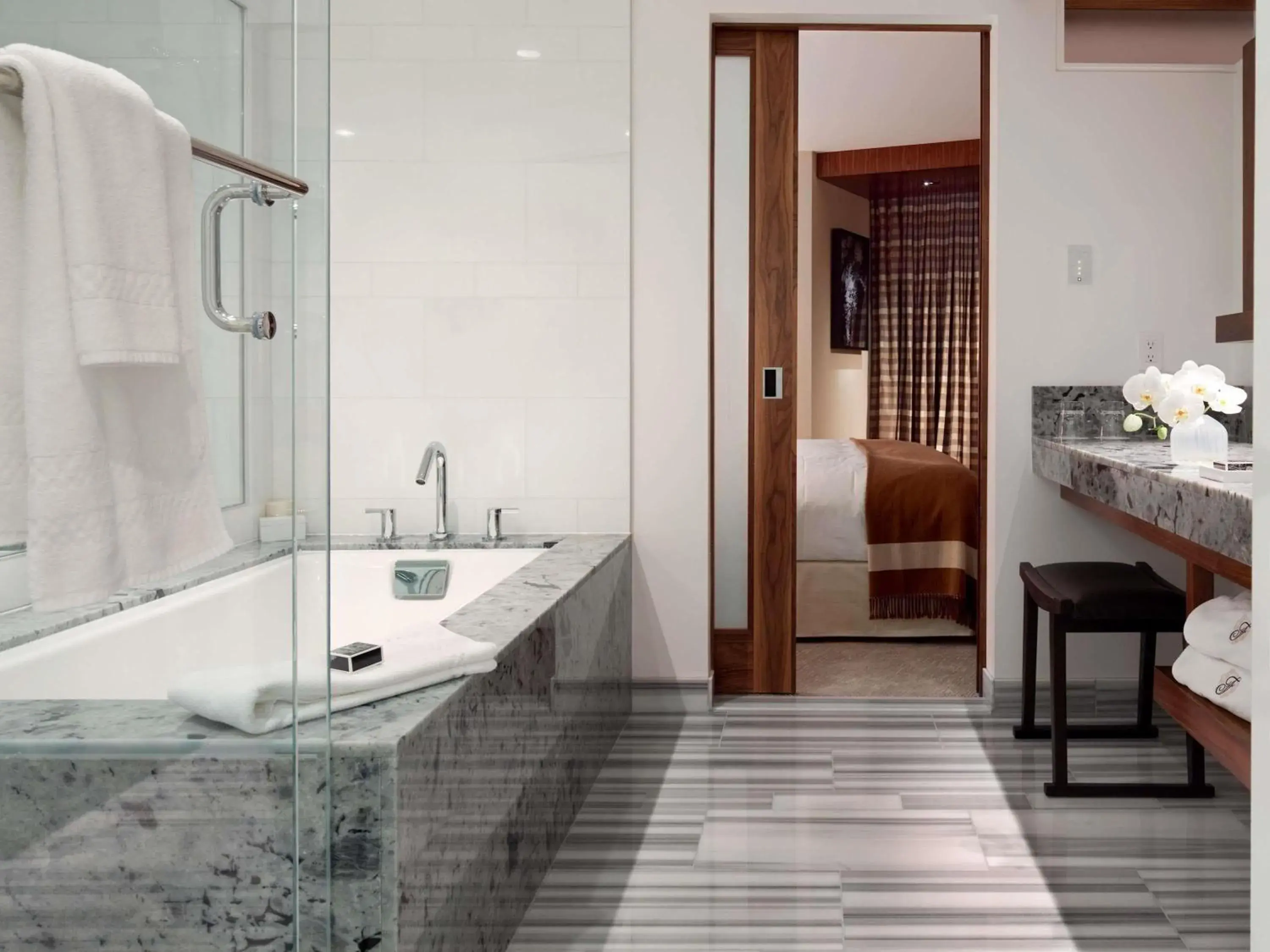 Bedroom in Fairmont Pacific Rim Bedroom in Fairmont Pacific Rim