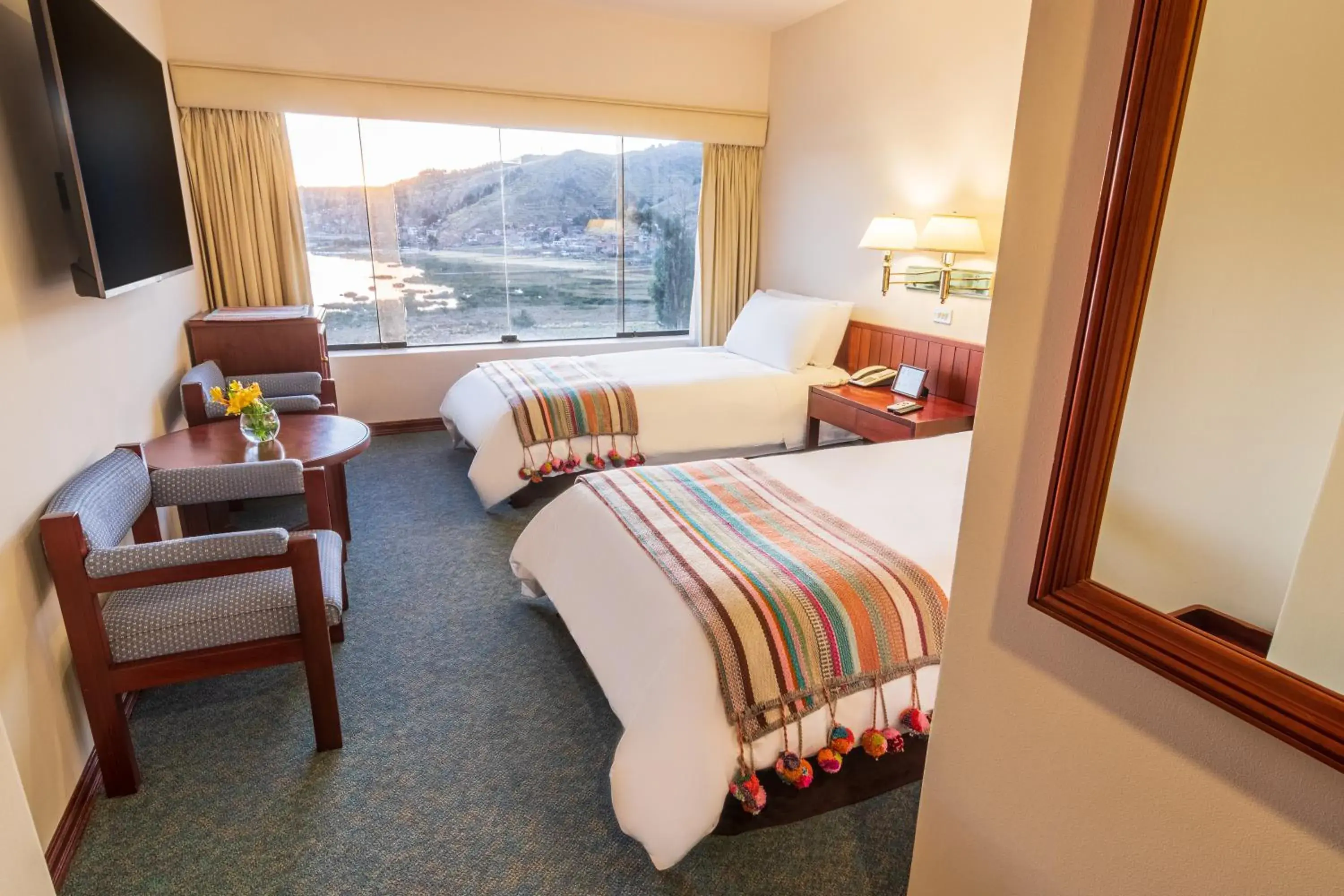 Natural landscape, Bed in GHL Hotel Lago Titicaca Natural landscape, Bed in GHL Hotel Lago Titicaca