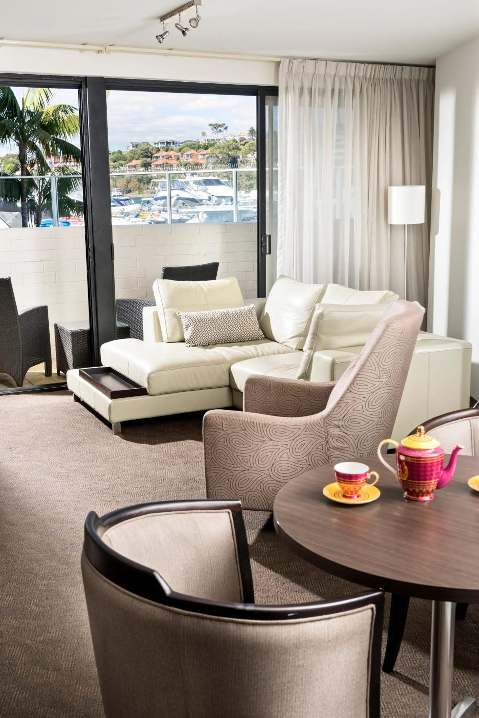 Living room in Pier 21 Riverside Apartment Hotel