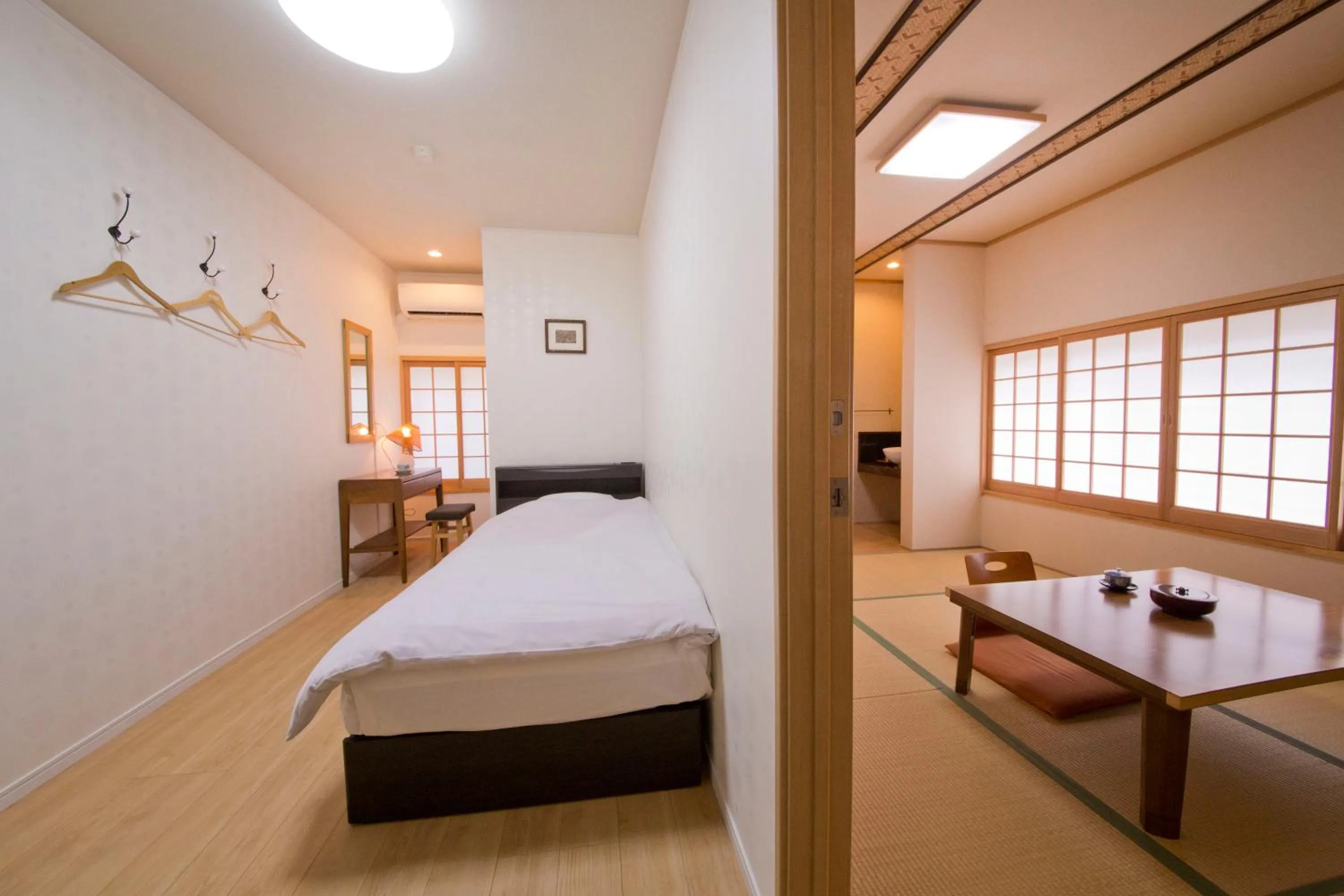 Bed in Ryokan Seifuso