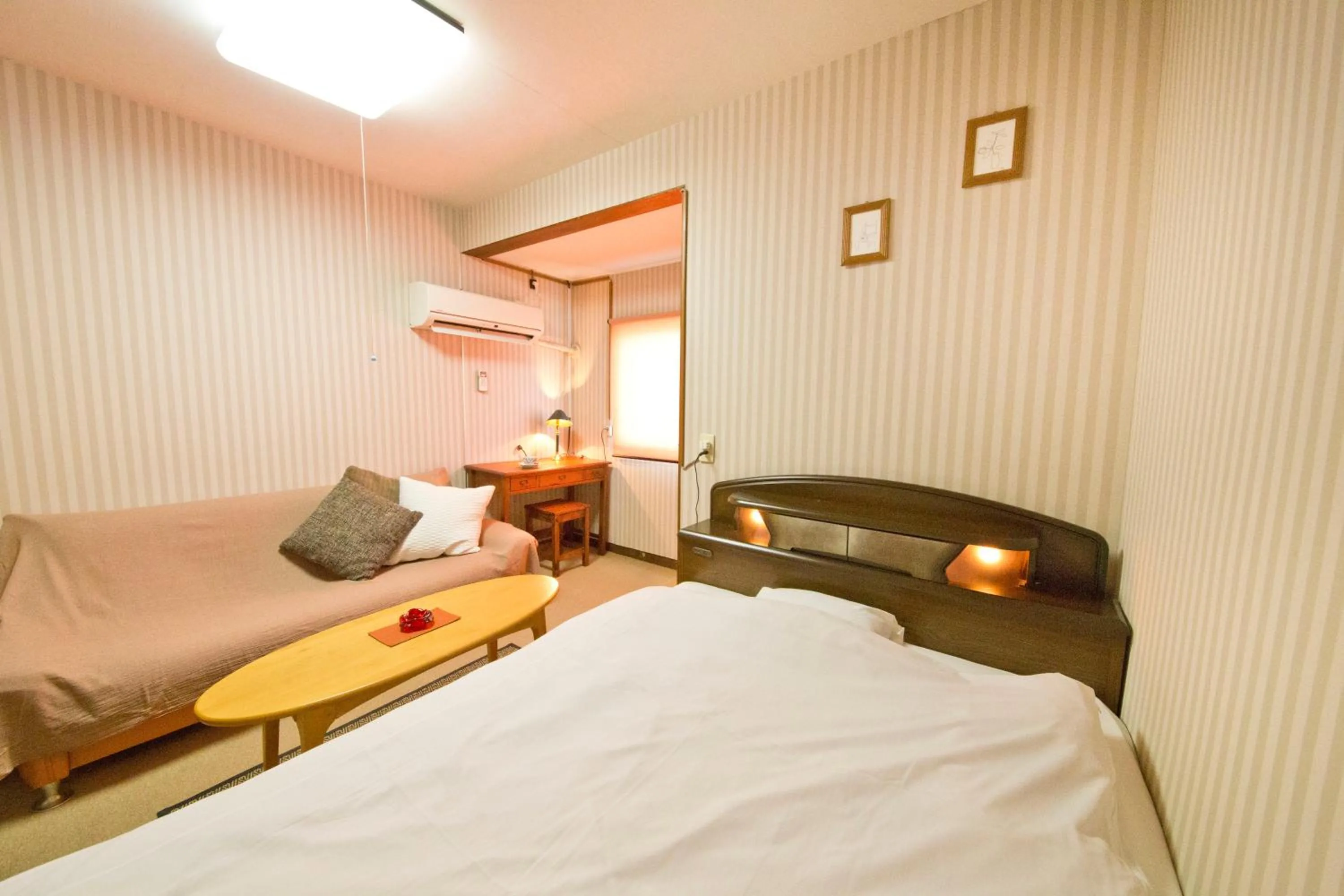 Bed in Ryokan Seifuso