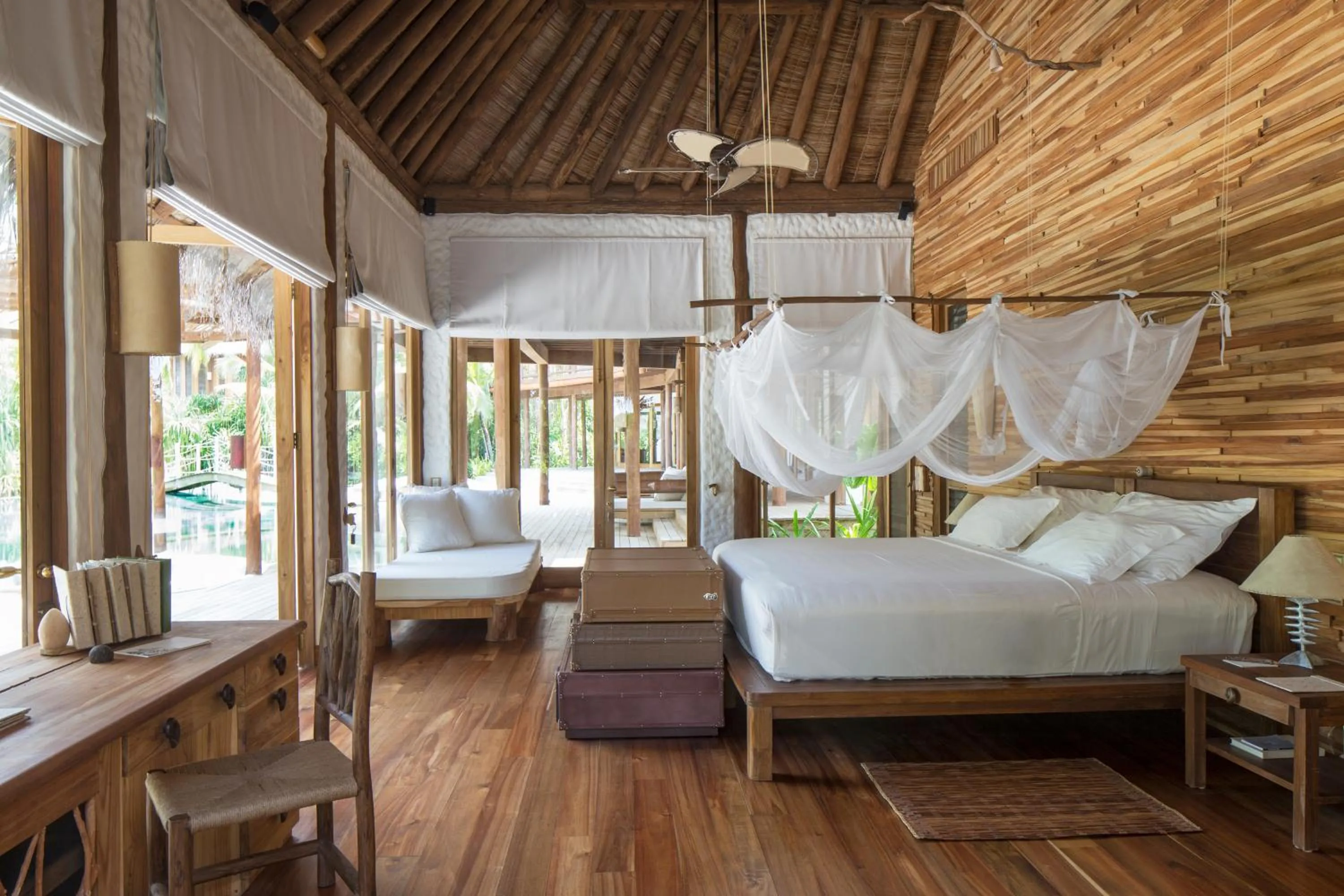 Bedroom, Bed in Soneva Fushi