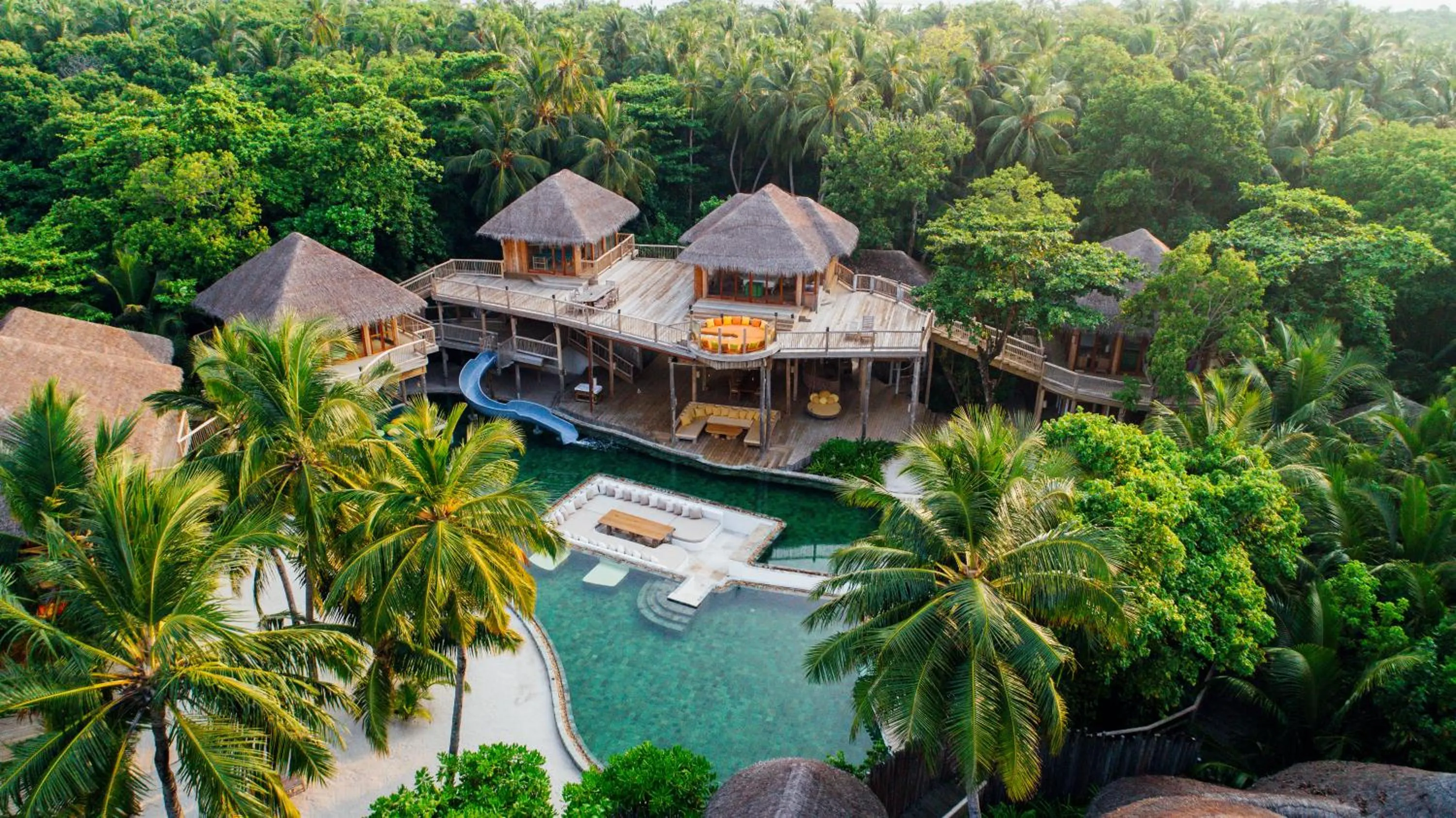 Bird's eye view in Soneva Fushi
