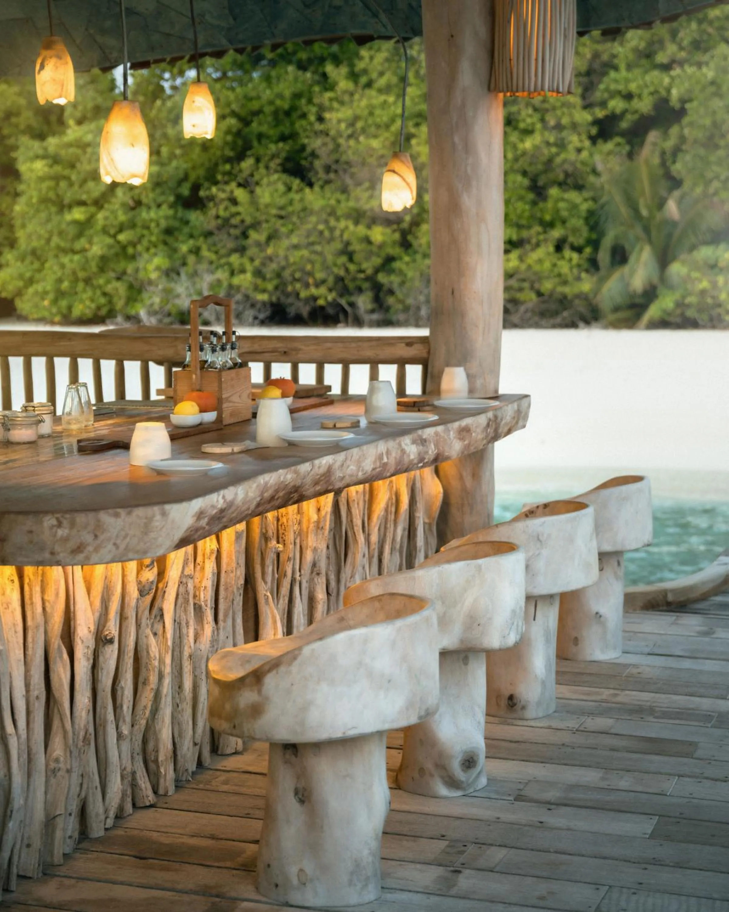 Lounge or bar in Soneva Fushi