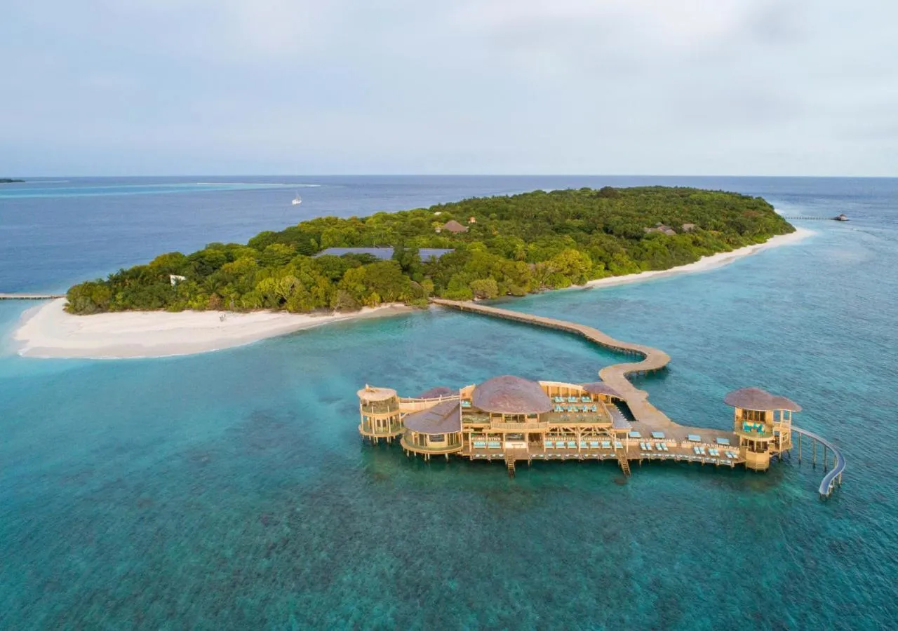 Bird's eye view in Soneva Fushi