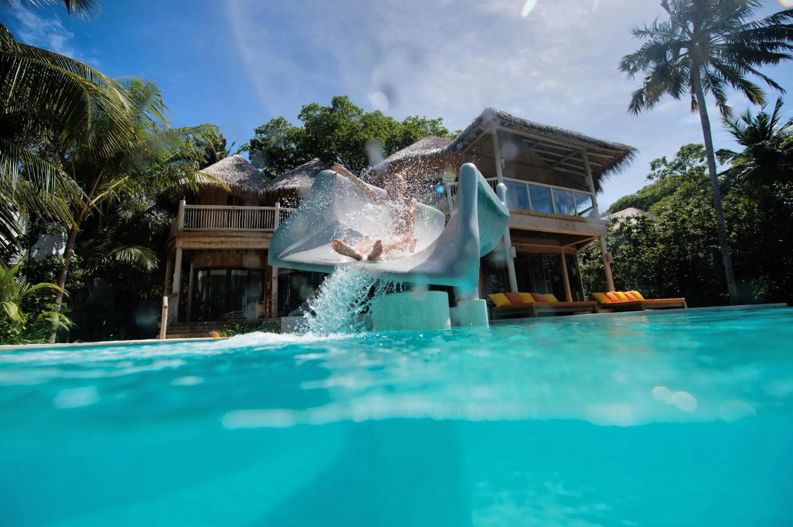 Swimming pool in Soneva Fushi