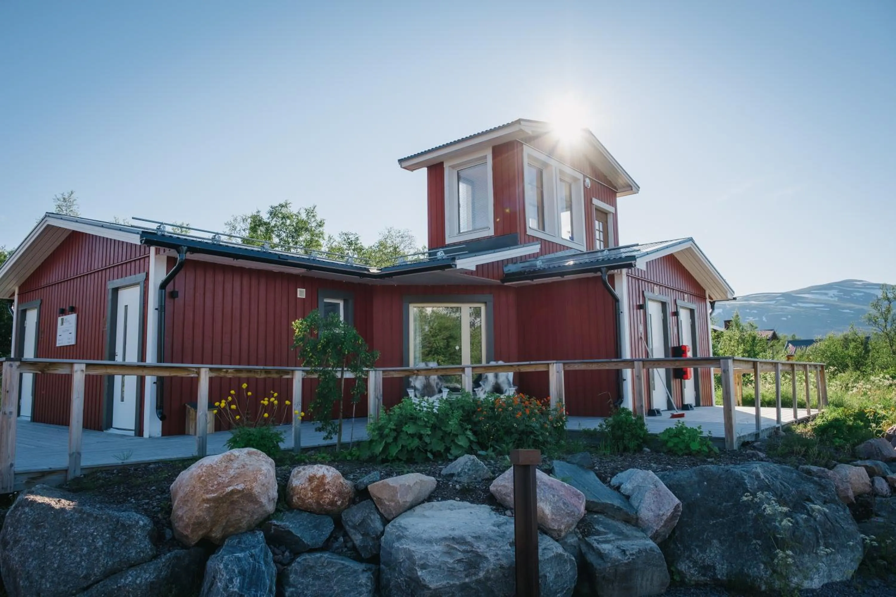 Property building in Abisko Mountain Lodge