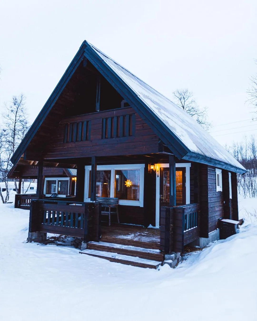 Property building in Abisko Mountain Lodge