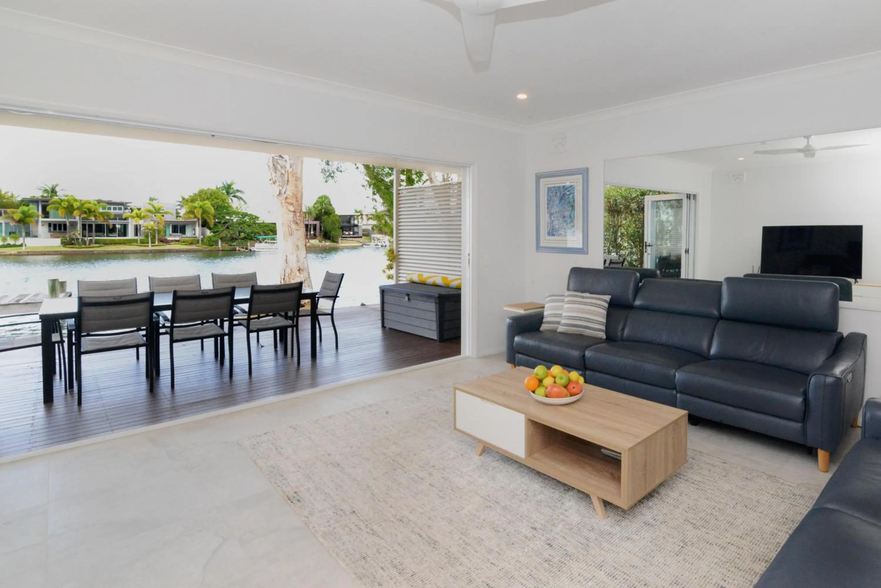 Living room in Noosa Entrance Waterfront Resort