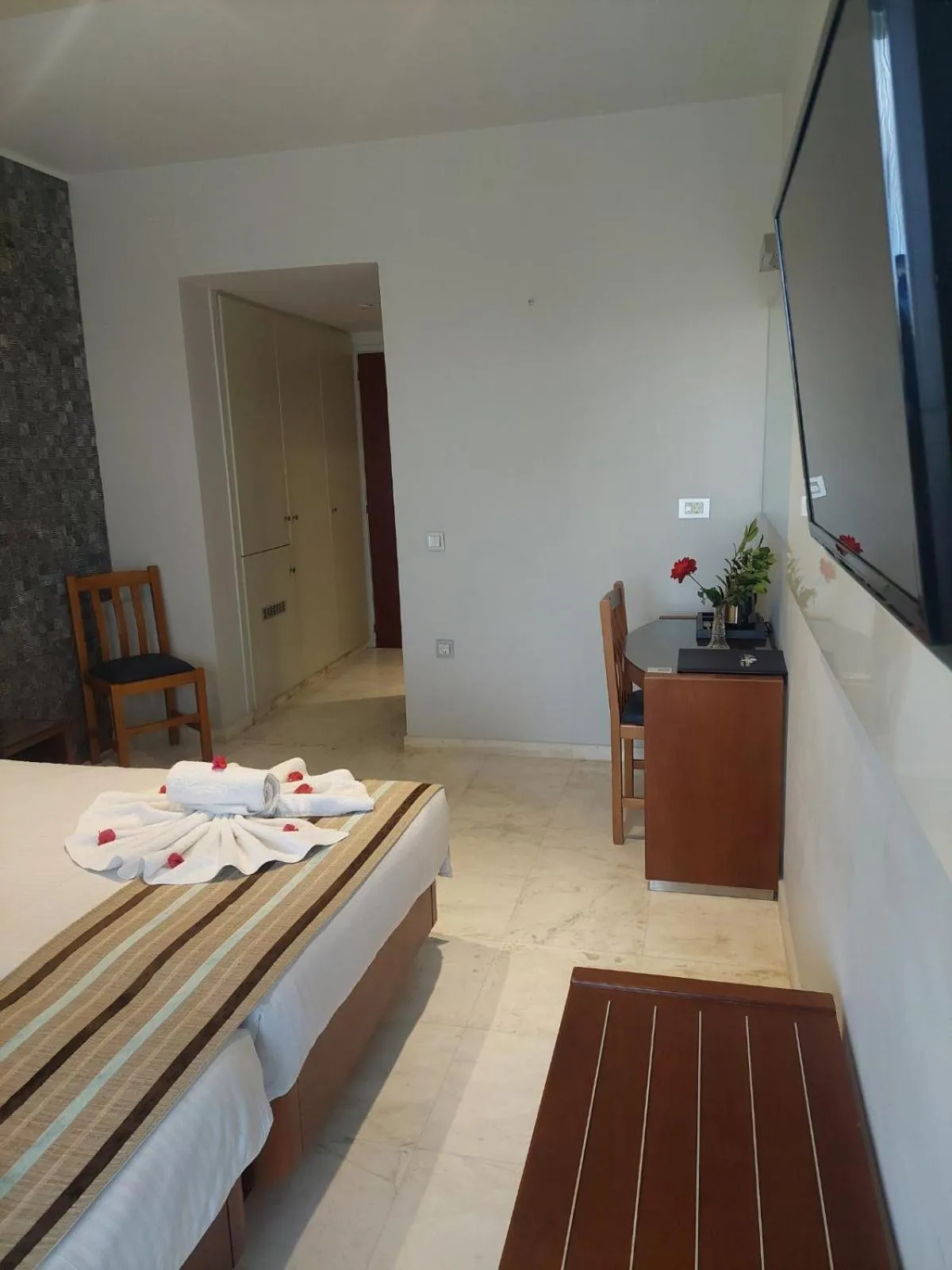 Bedroom, Bed in Eleftheria Hotel