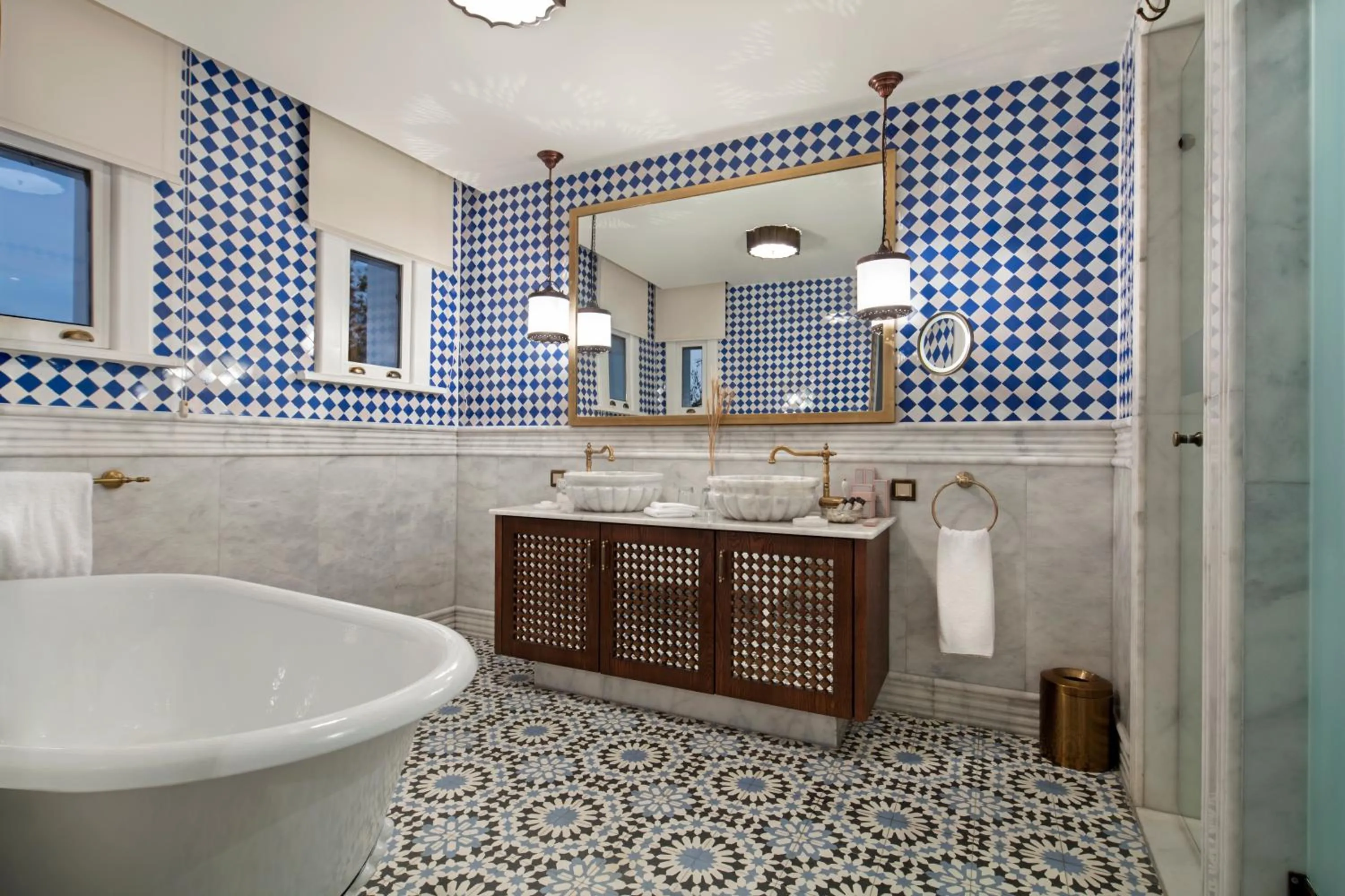 Bathroom in Hagia Sofia Mansions Istanbul, Curio Collection by Hilton