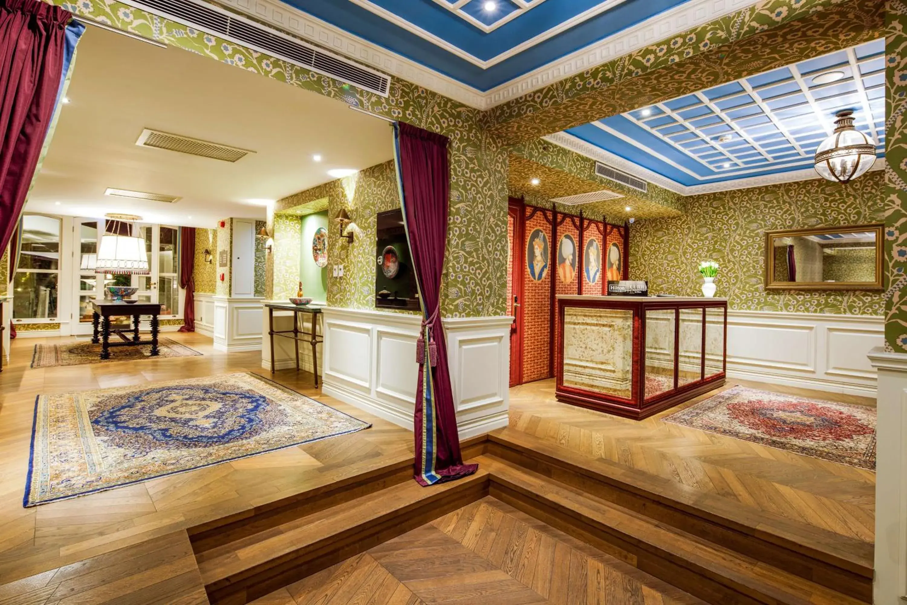 Lobby or reception in Hagia Sofia Mansions Istanbul, Curio Collection by Hilton Lobby or reception in Hagia Sofia Mansions Istanbul, Curio Collection by Hilton