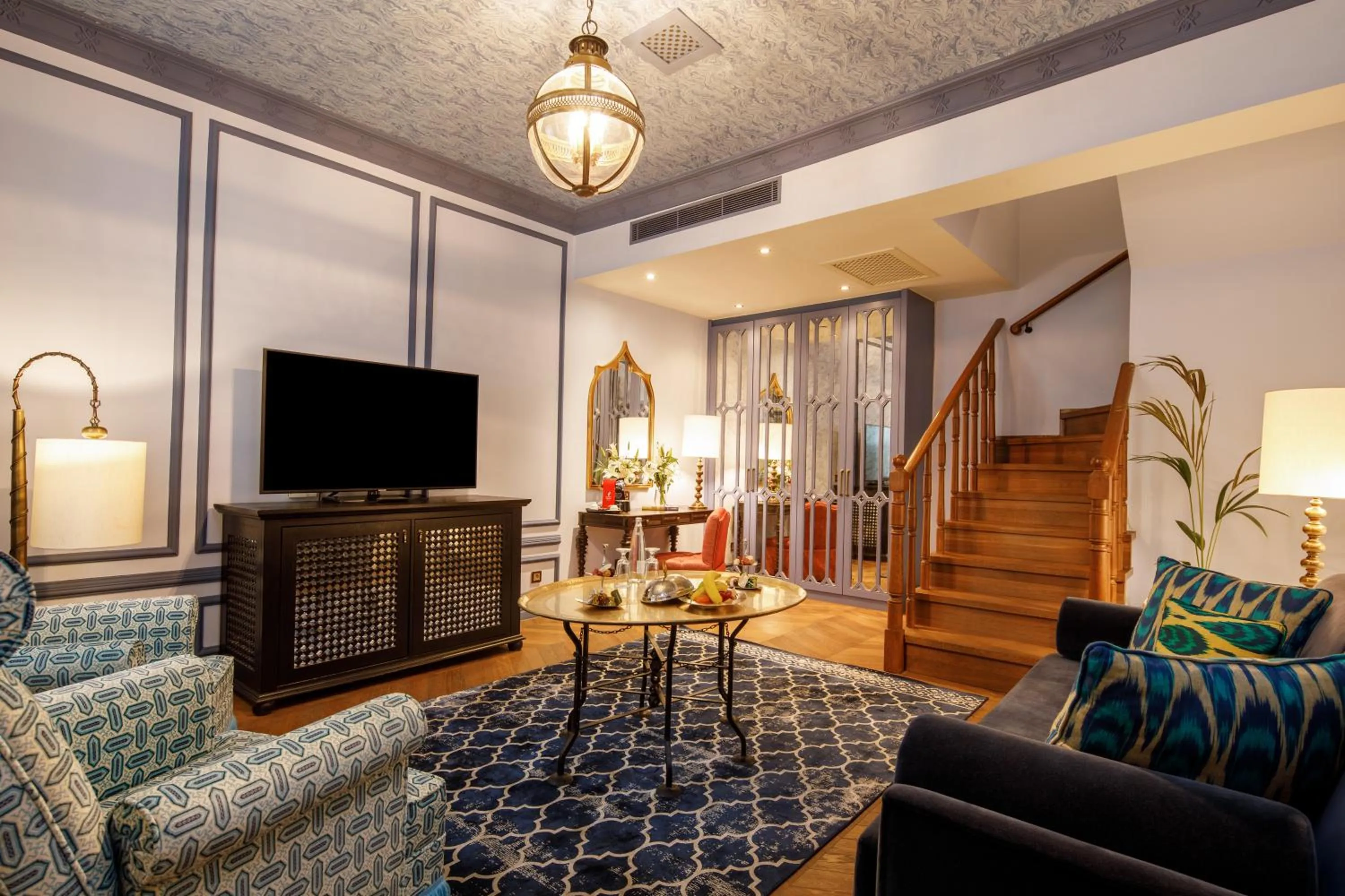 Seating area in Hagia Sofia Mansions Istanbul, Curio Collection by Hilton