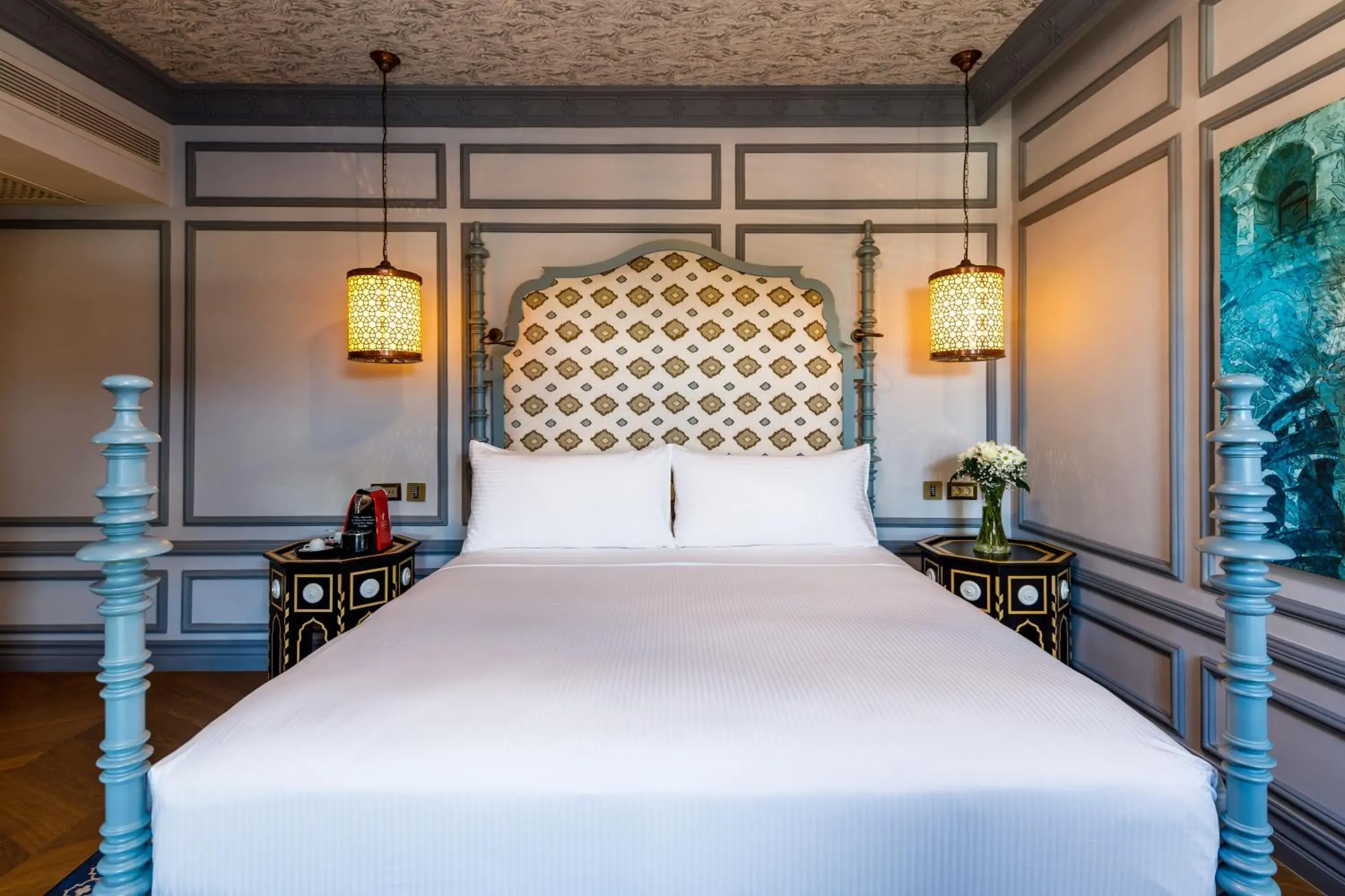 Bedroom, Bed in Hagia Sofia Mansions Istanbul, Curio Collection by Hilton Bedroom, Bed in Hagia Sofia Mansions Istanbul, Curio Collection by Hilton