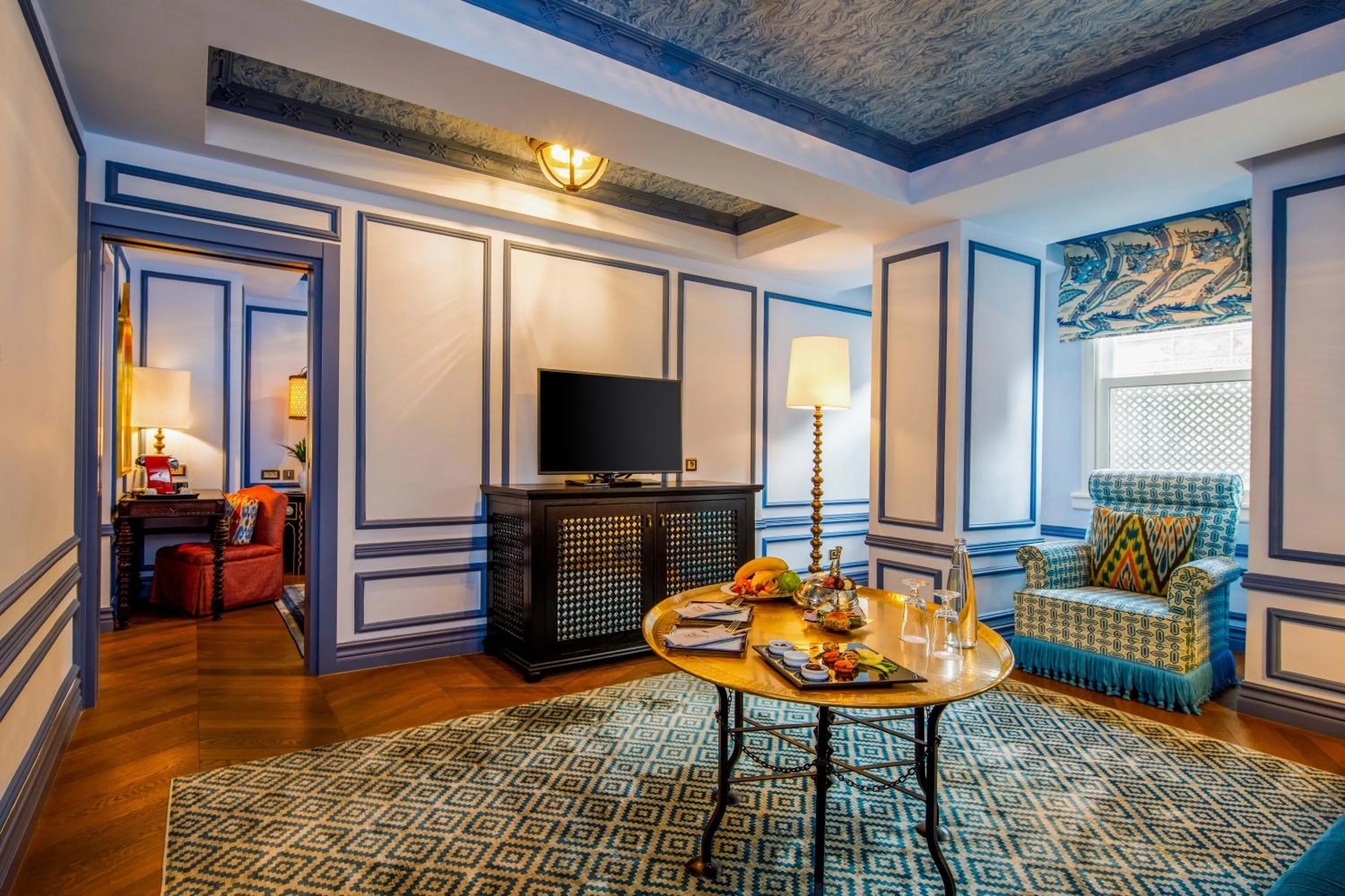 Living room in Hagia Sofia Mansions Istanbul, Curio Collection by Hilton