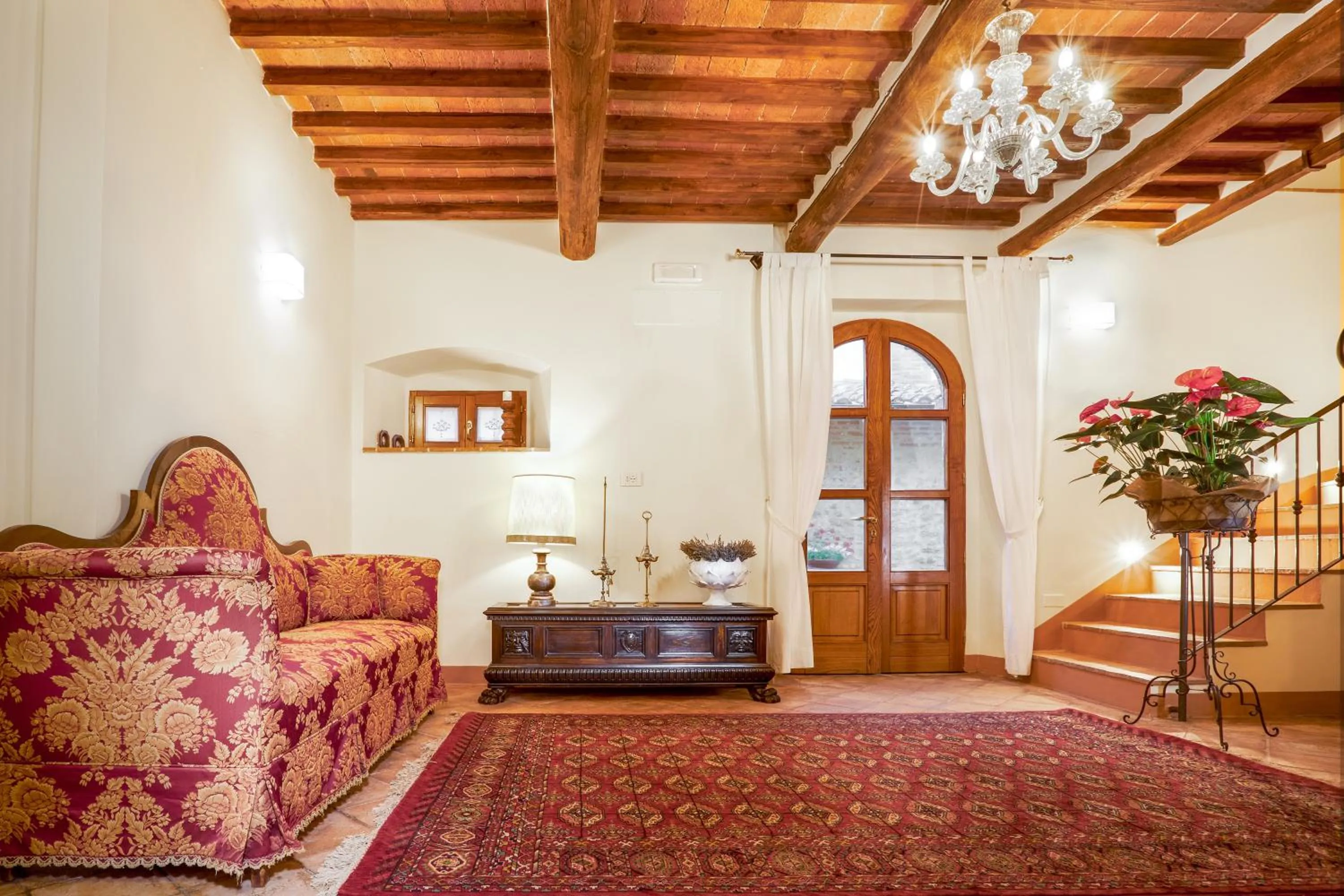Communal lounge/ TV room in Agriturismo Podere Casato