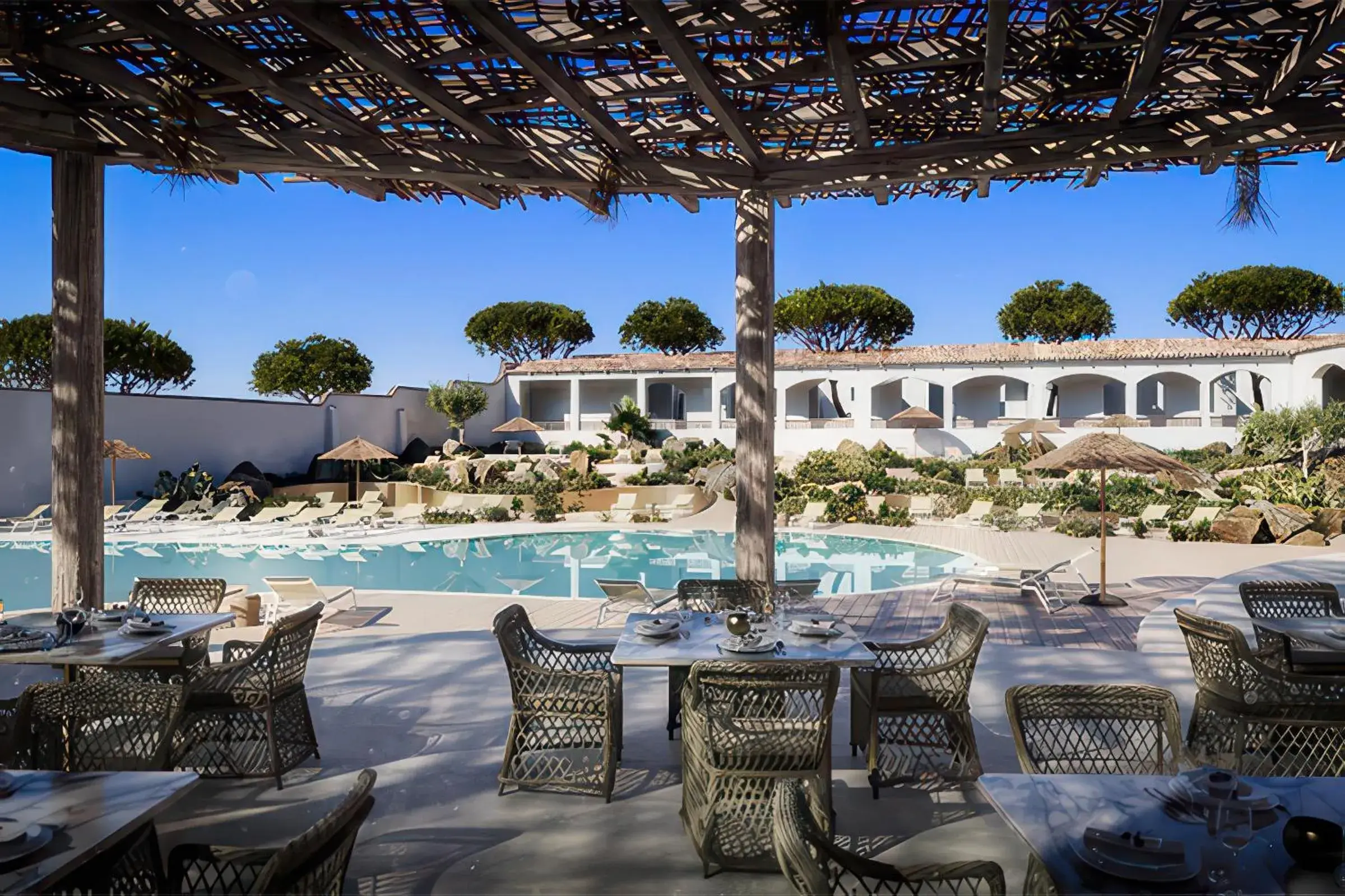 Swimming pool in Club Esse Cala Bitta Swimming pool in Club Esse Cala Bitta