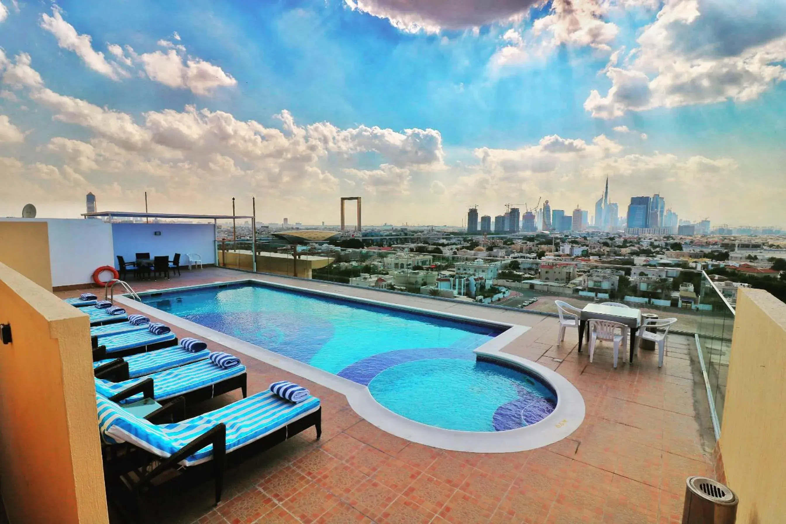 Pool view in Baity Hotel Apartments Pool view in Baity Hotel Apartments