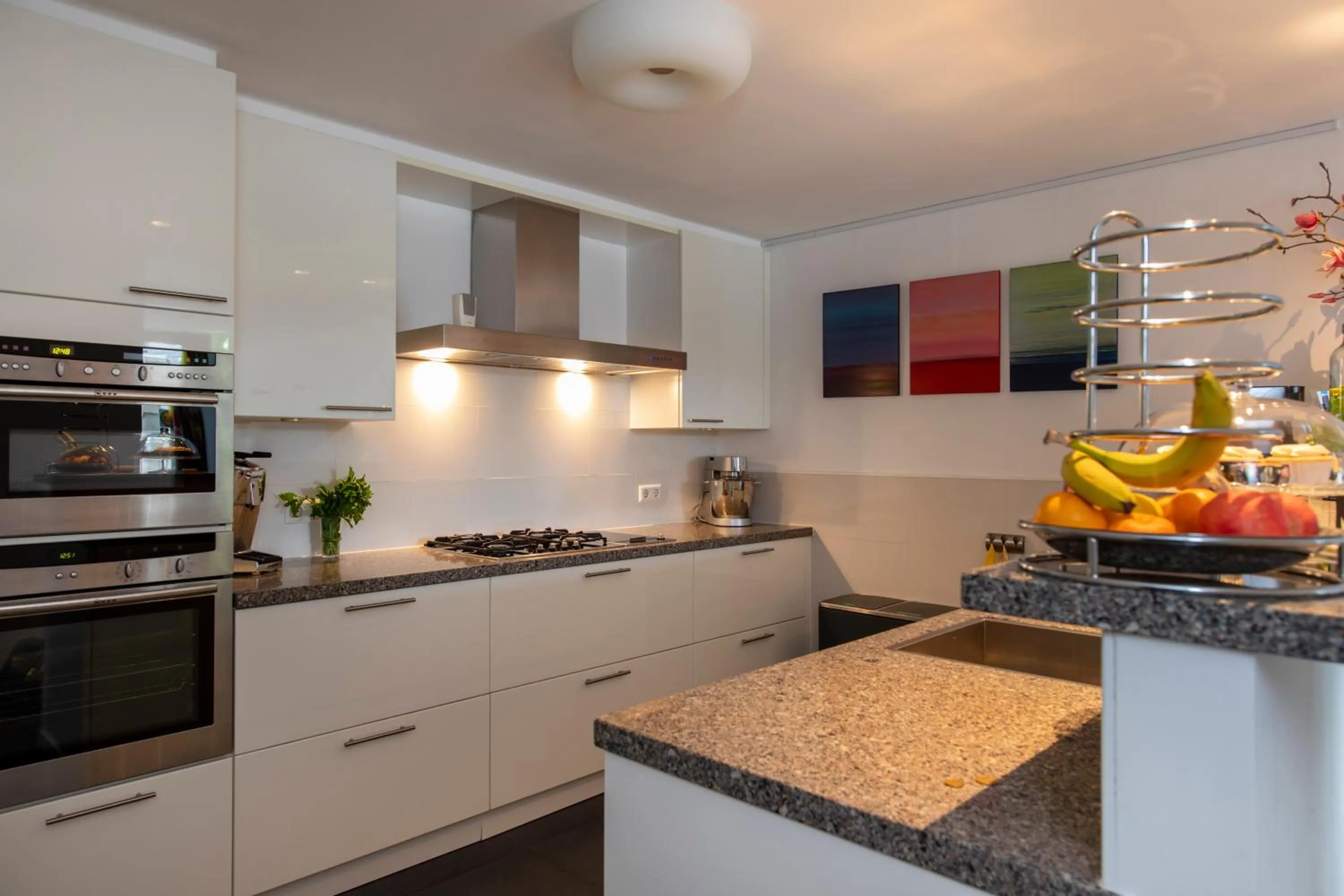 Communal kitchen in Hotel La Rosa Amsterdam Beach