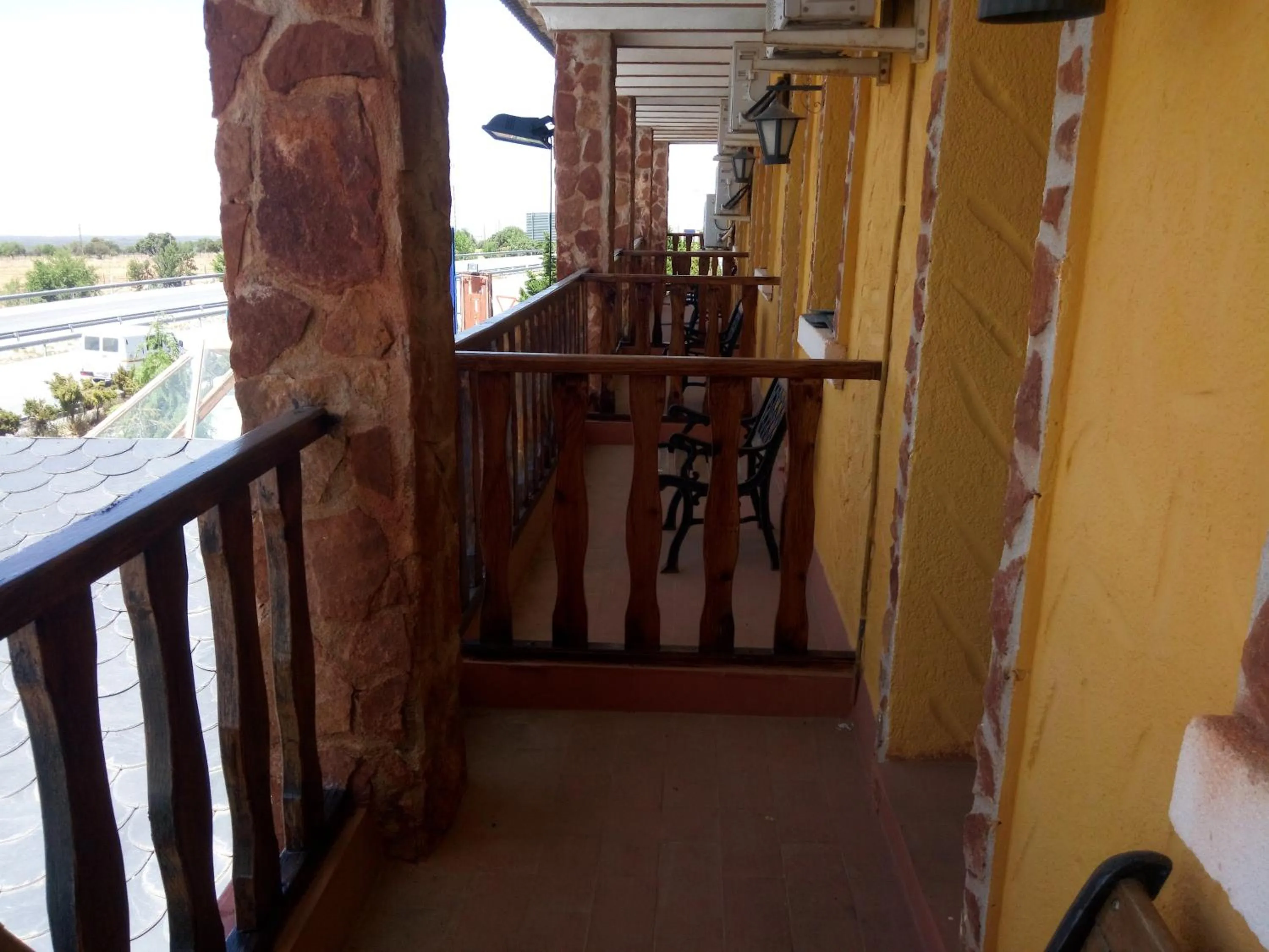 Balcony/Terrace in Hostal Sierra De Baza