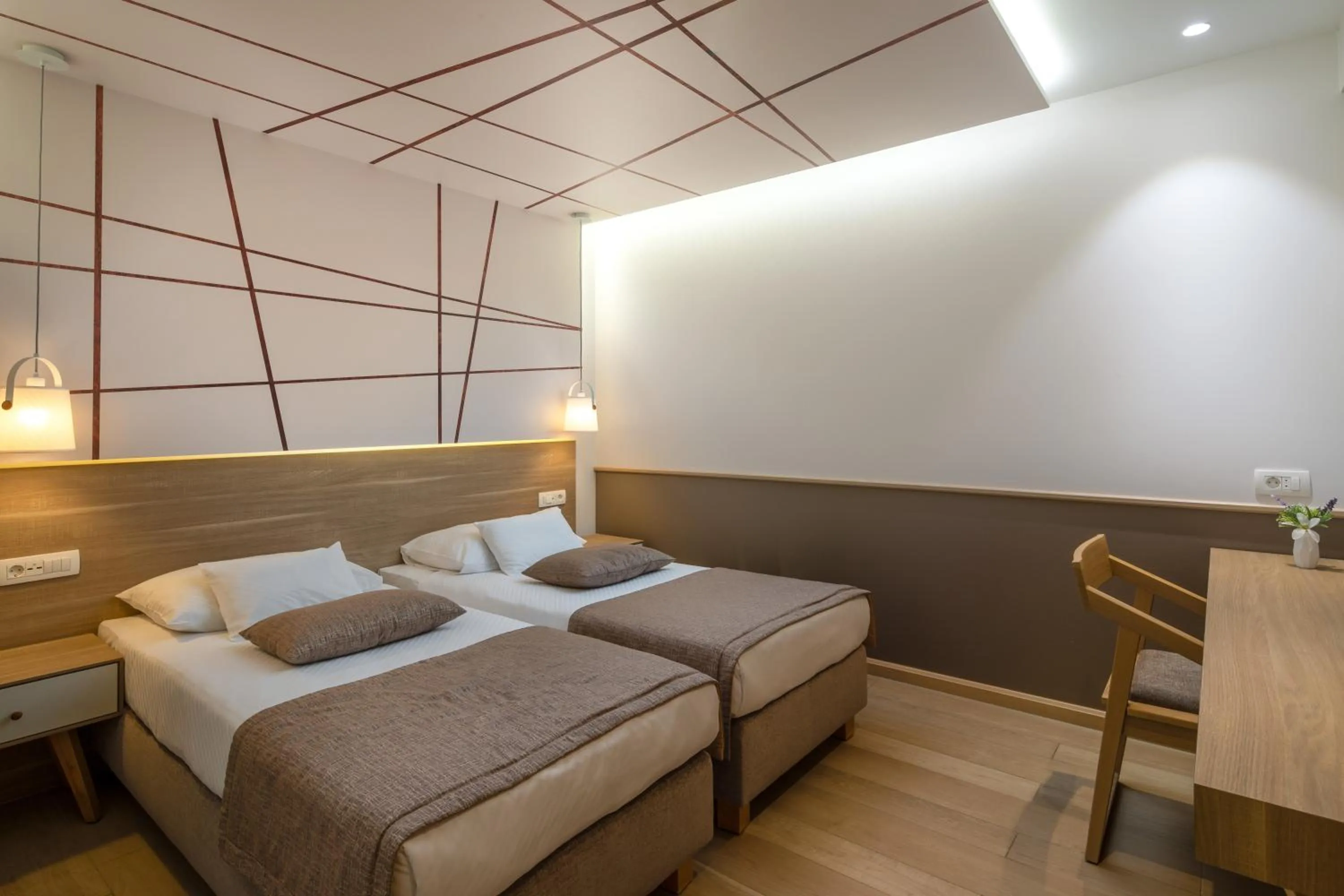 Bed in Hotel Tamaris