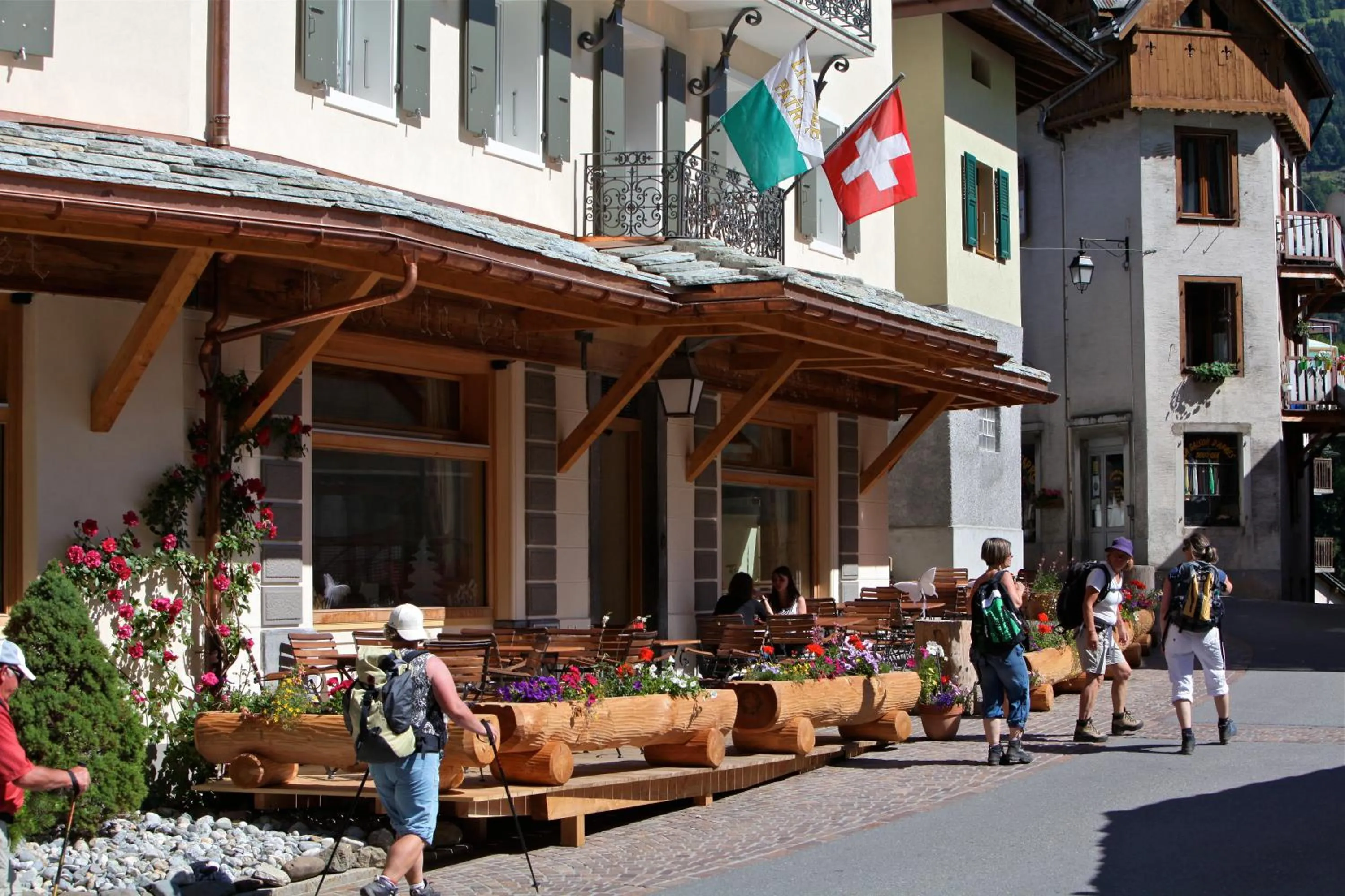 Balcony/Terrace in Hôtel du Cerf