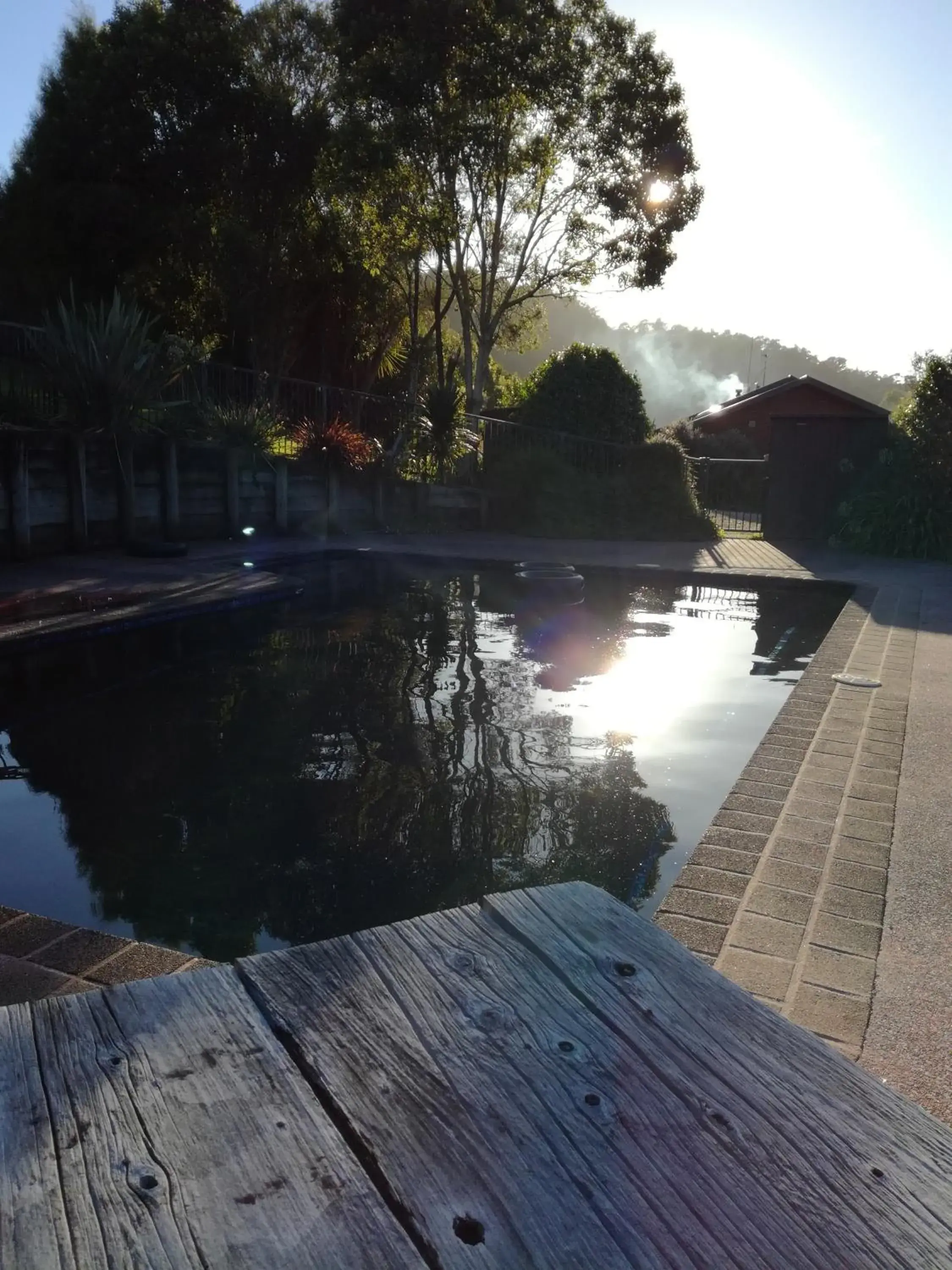 Swimming pool in JunoHall Backpackers Swimming pool in JunoHall Backpackers