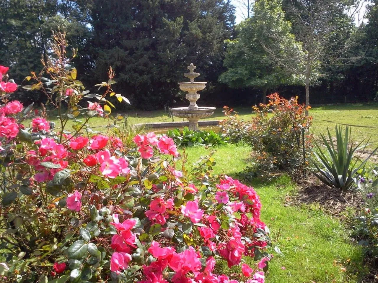 Garden view in Manoir de la Peignie