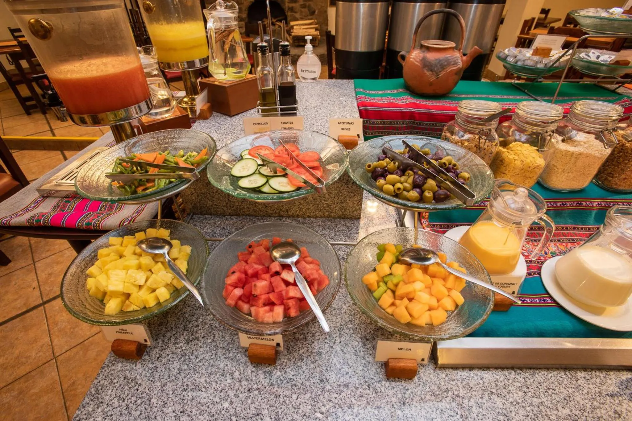 Buffet breakfast in Casa Andina Standard Colca