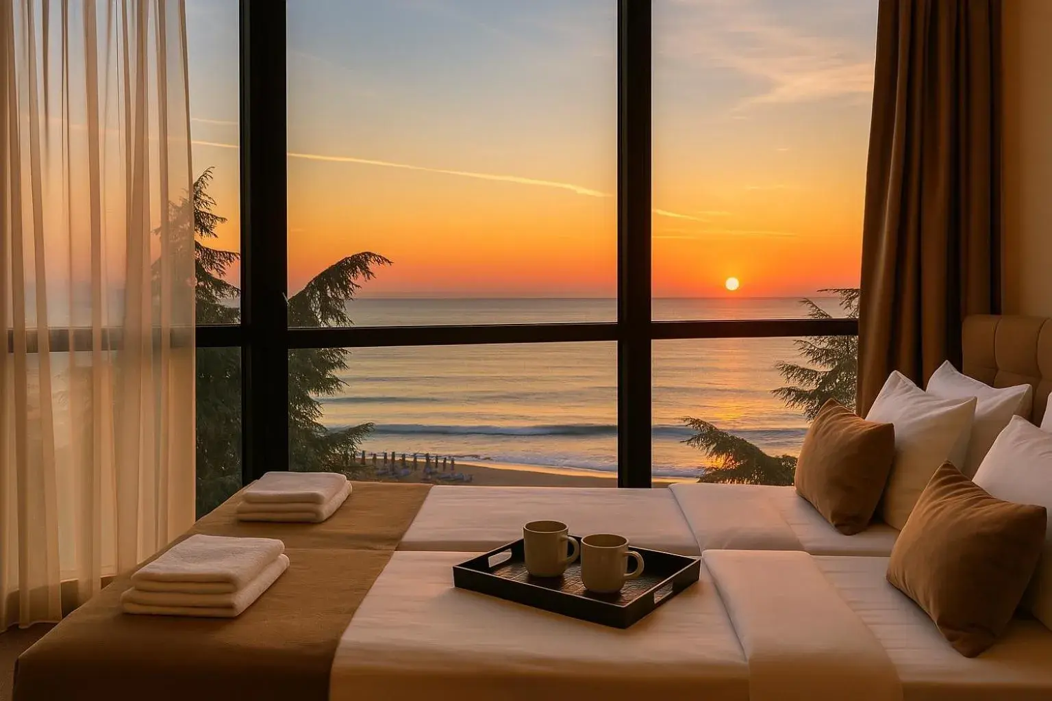 Sea view, Bed in Palm Beach Hotel - All Inclusive with Free beach package & Private Beach Sea view, Bed in Palm Beach Hotel - All Inclusive with Free beach package & Private Beach