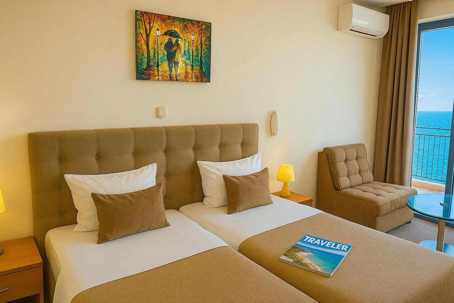 Sea view, Bed in Palm Beach Hotel - All Inclusive with Free beach package & Private Beach