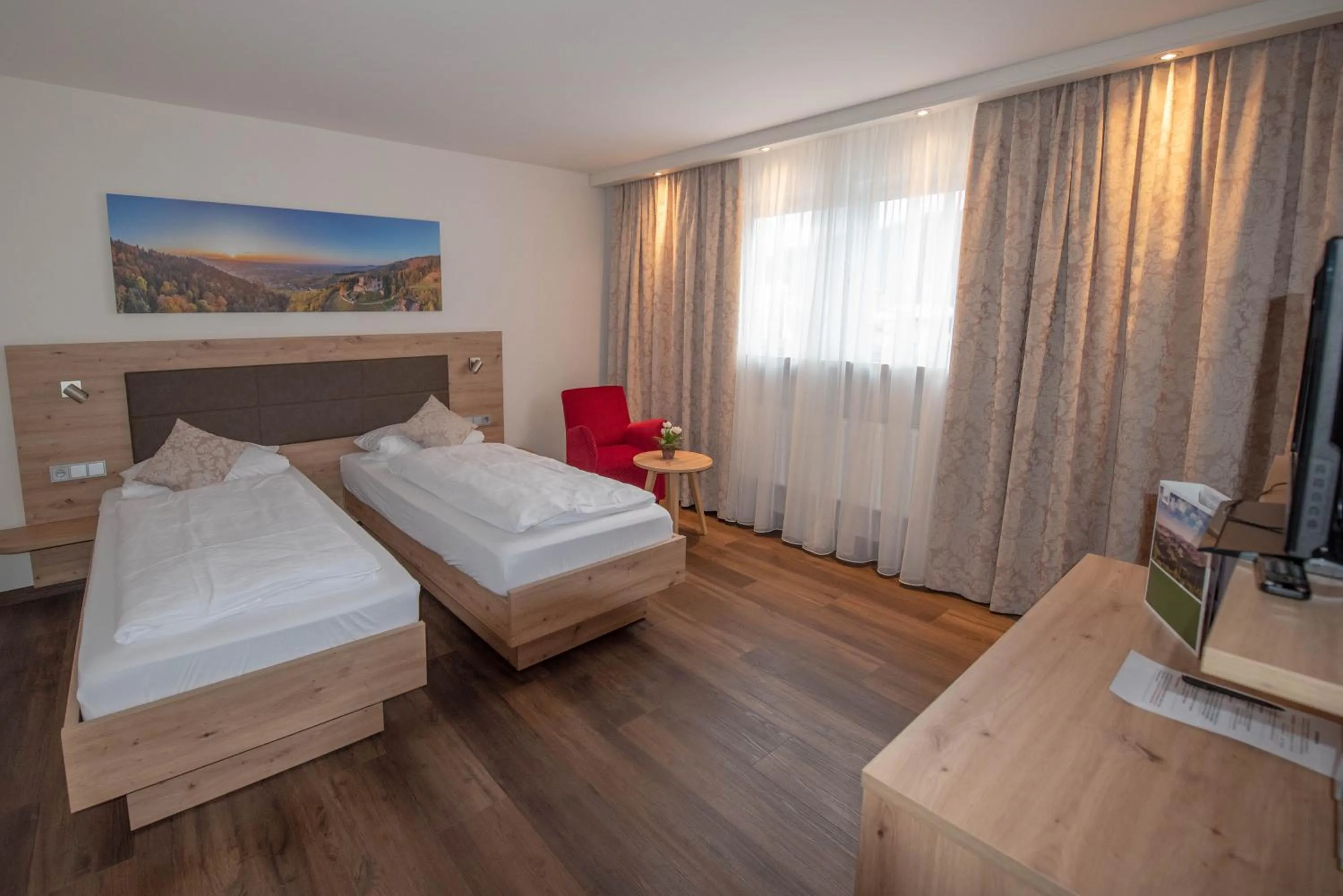 Bed in Gasthof Pfauen