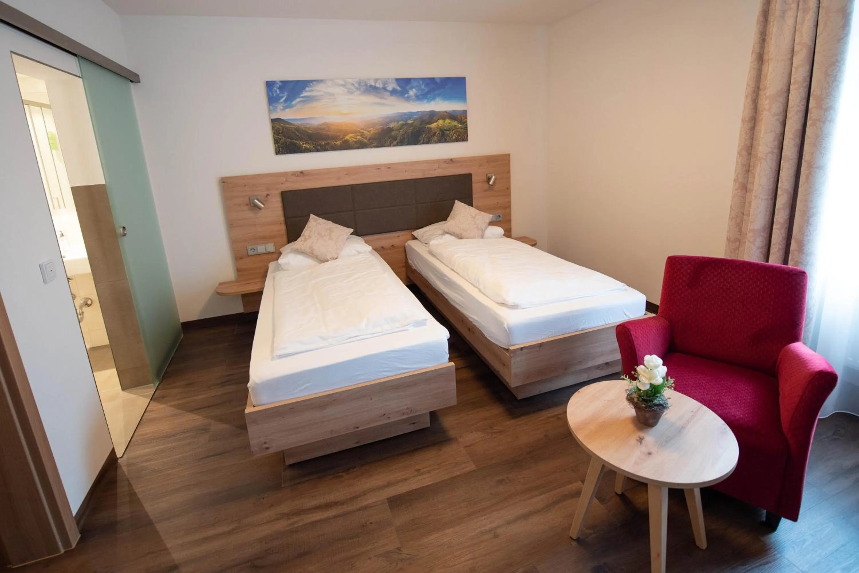 Bed in Gasthof Pfauen