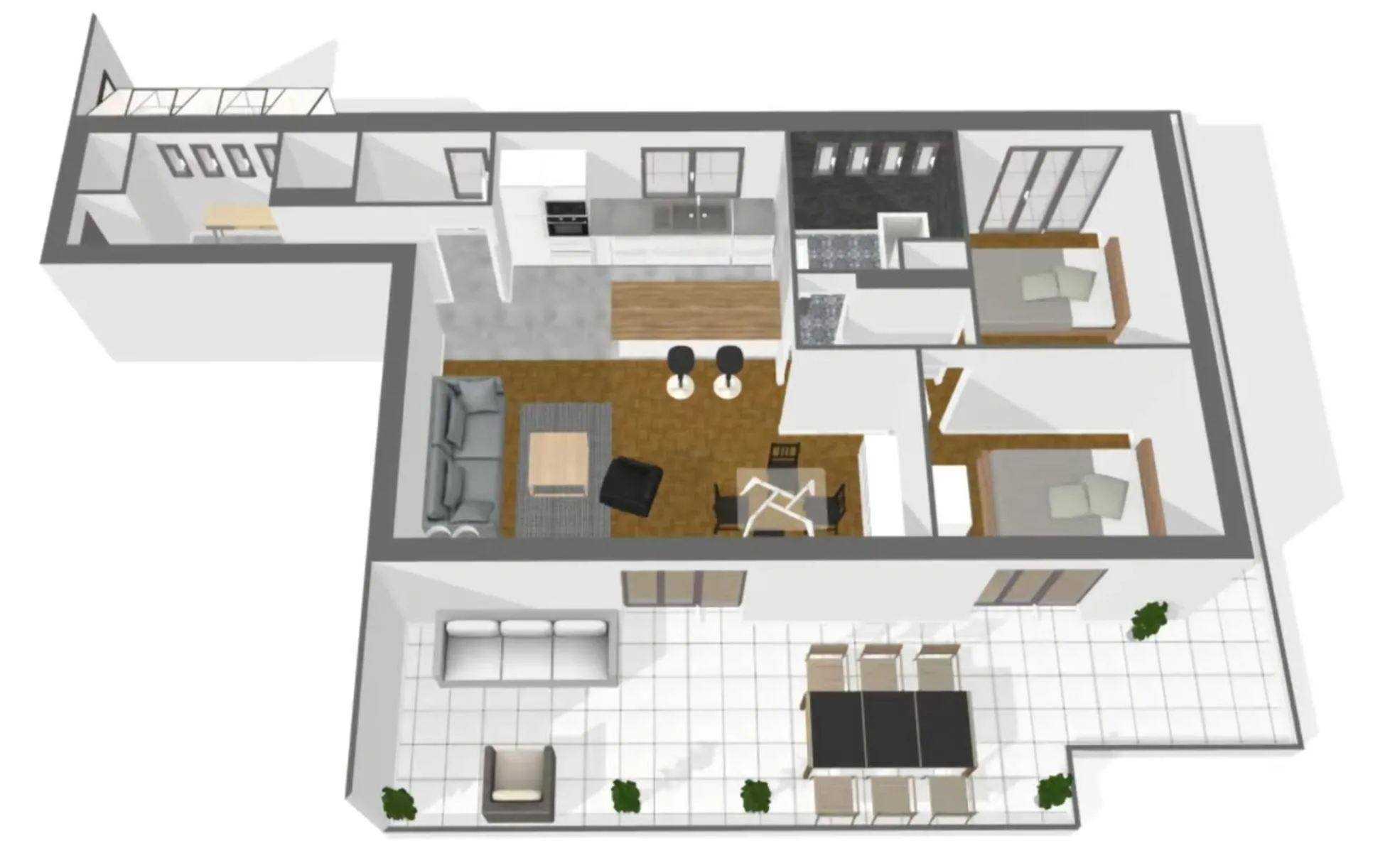 Floor plan in Gite Bons Amis