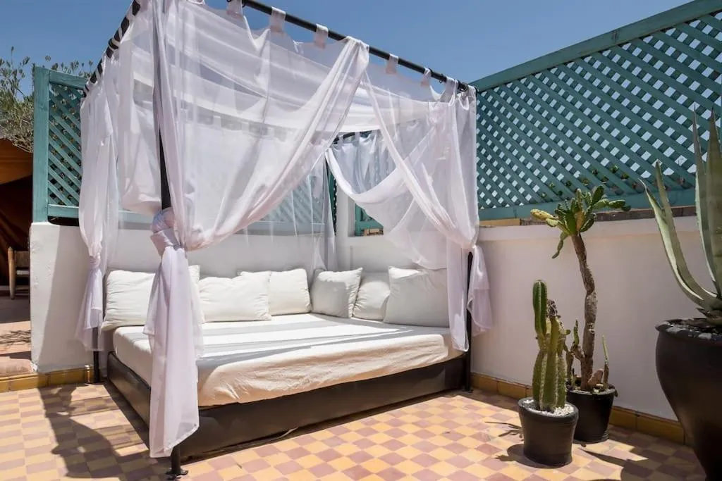 Balcony/Terrace, Bed in Riad Al Tainam