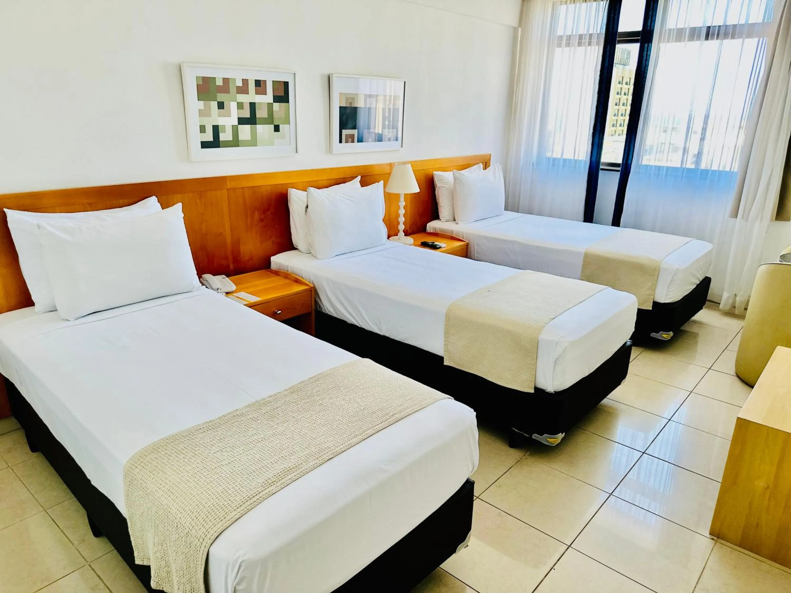 Bed in Copacabana Mar Hotel