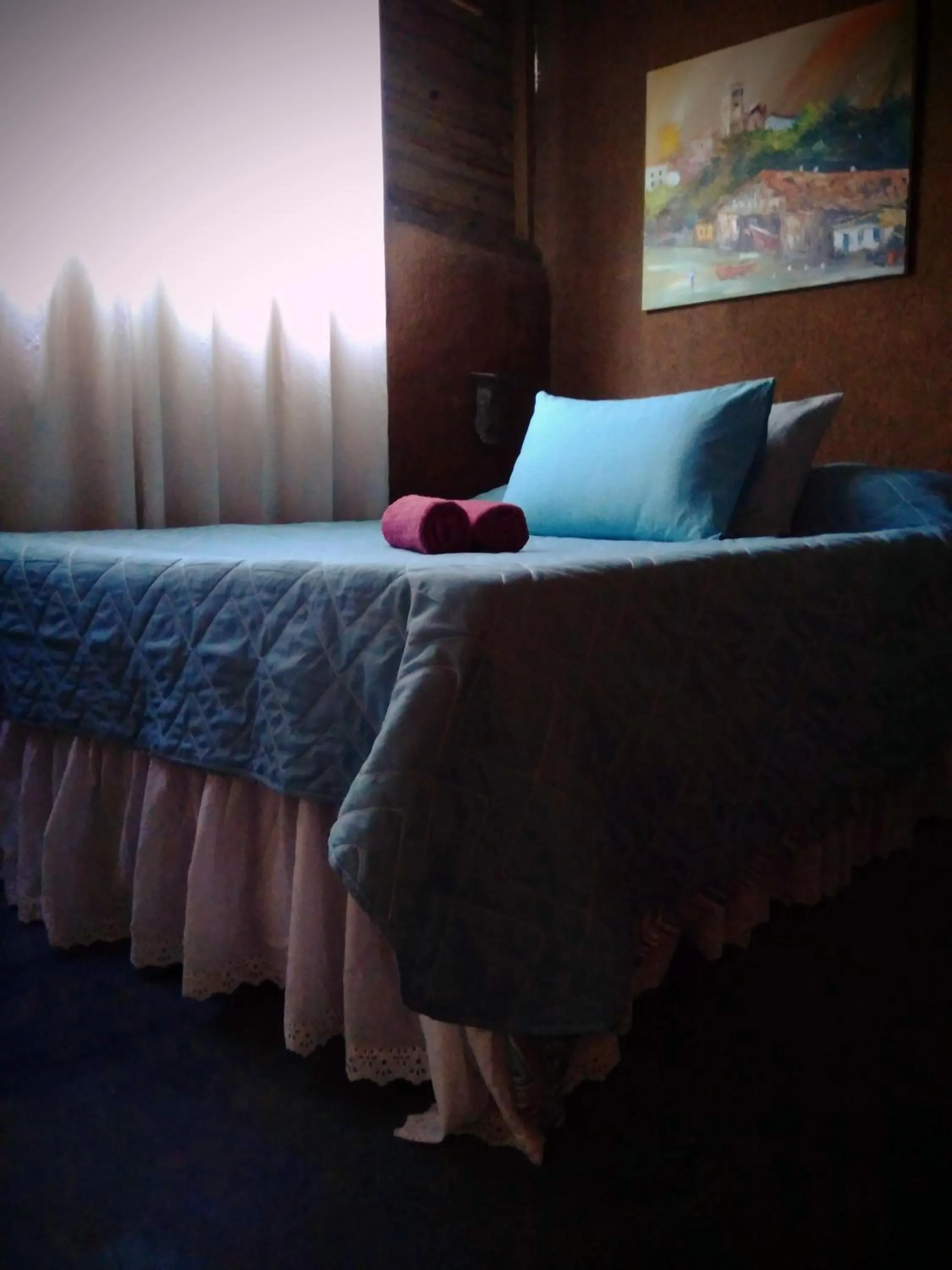 Bed in Villa Josefa - Cabanas completas com piscina e churrasqueira
