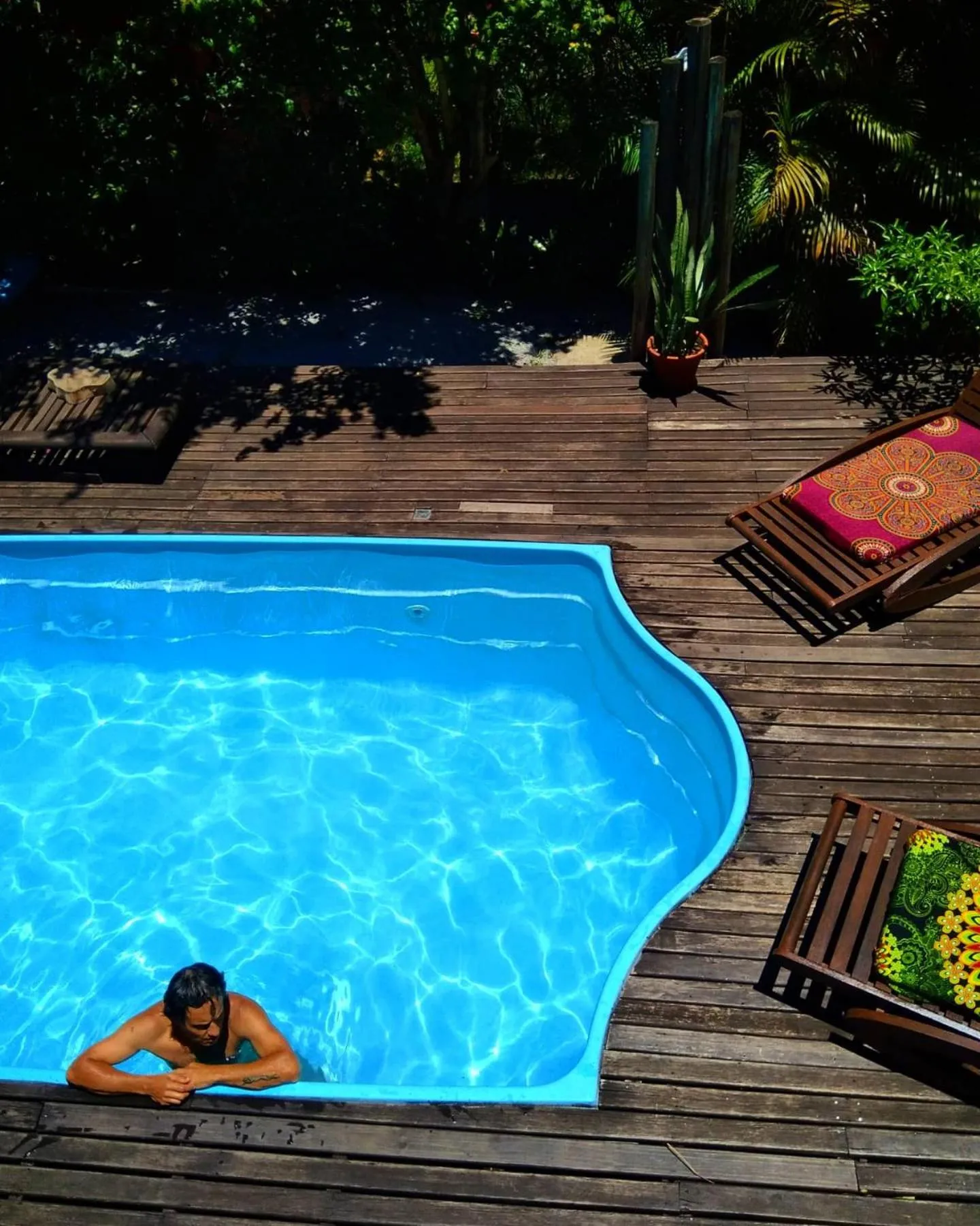 Pool view in Villa Josefa - Cabanas completas com piscina e churrasqueira