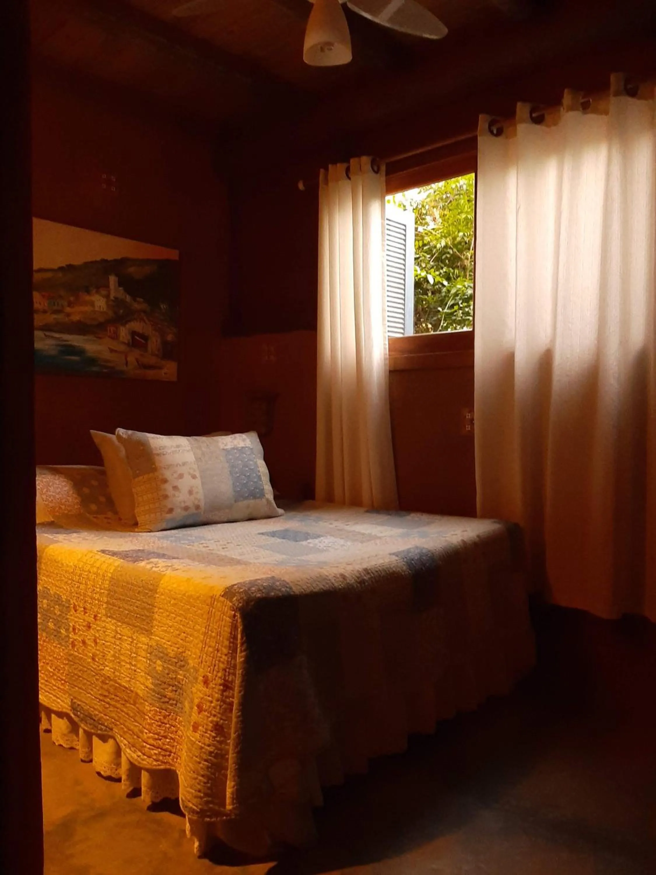 Bed in Villa Josefa - Cabanas completas com piscina e churrasqueira