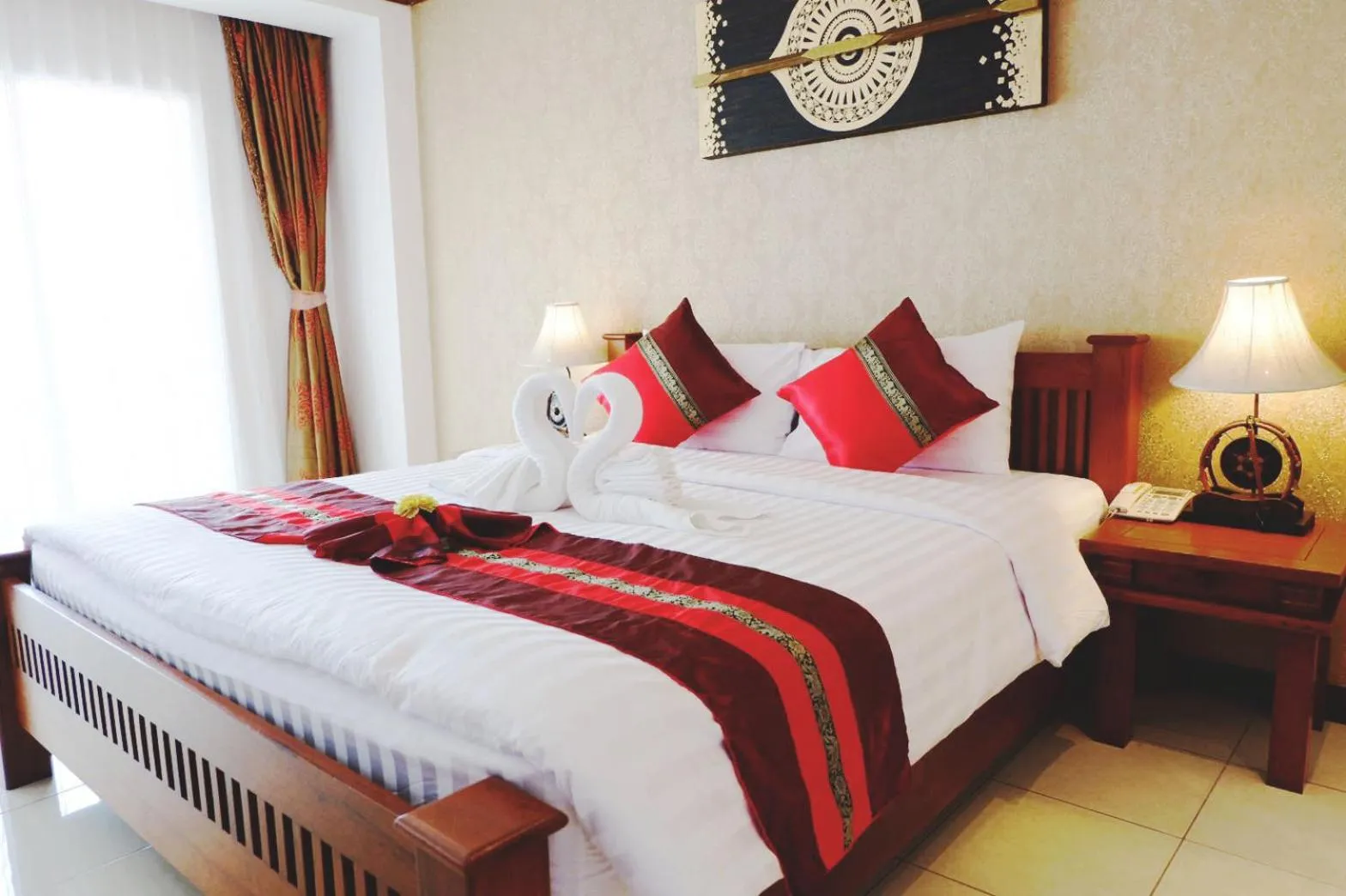 Bed in Aiyaree Place Hotel SHA PLUS