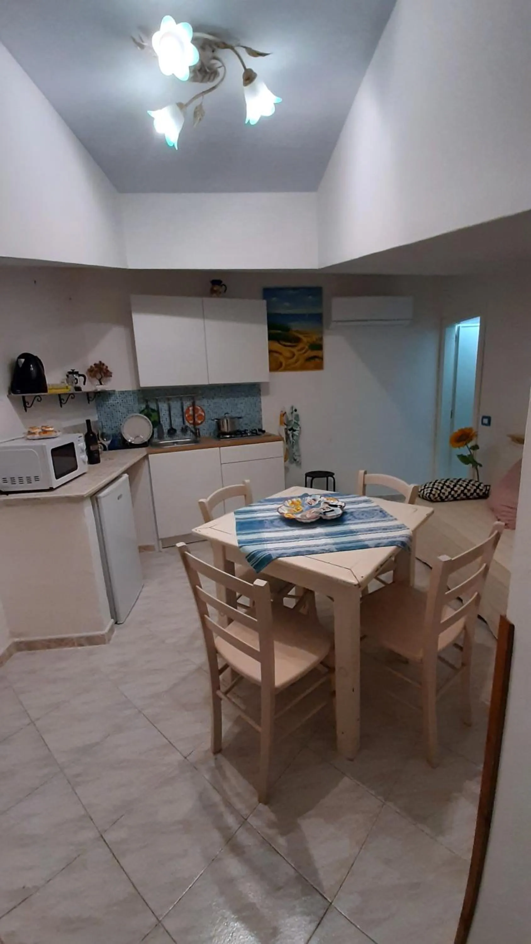 Kitchen or kitchenette in Al Geranio B&B