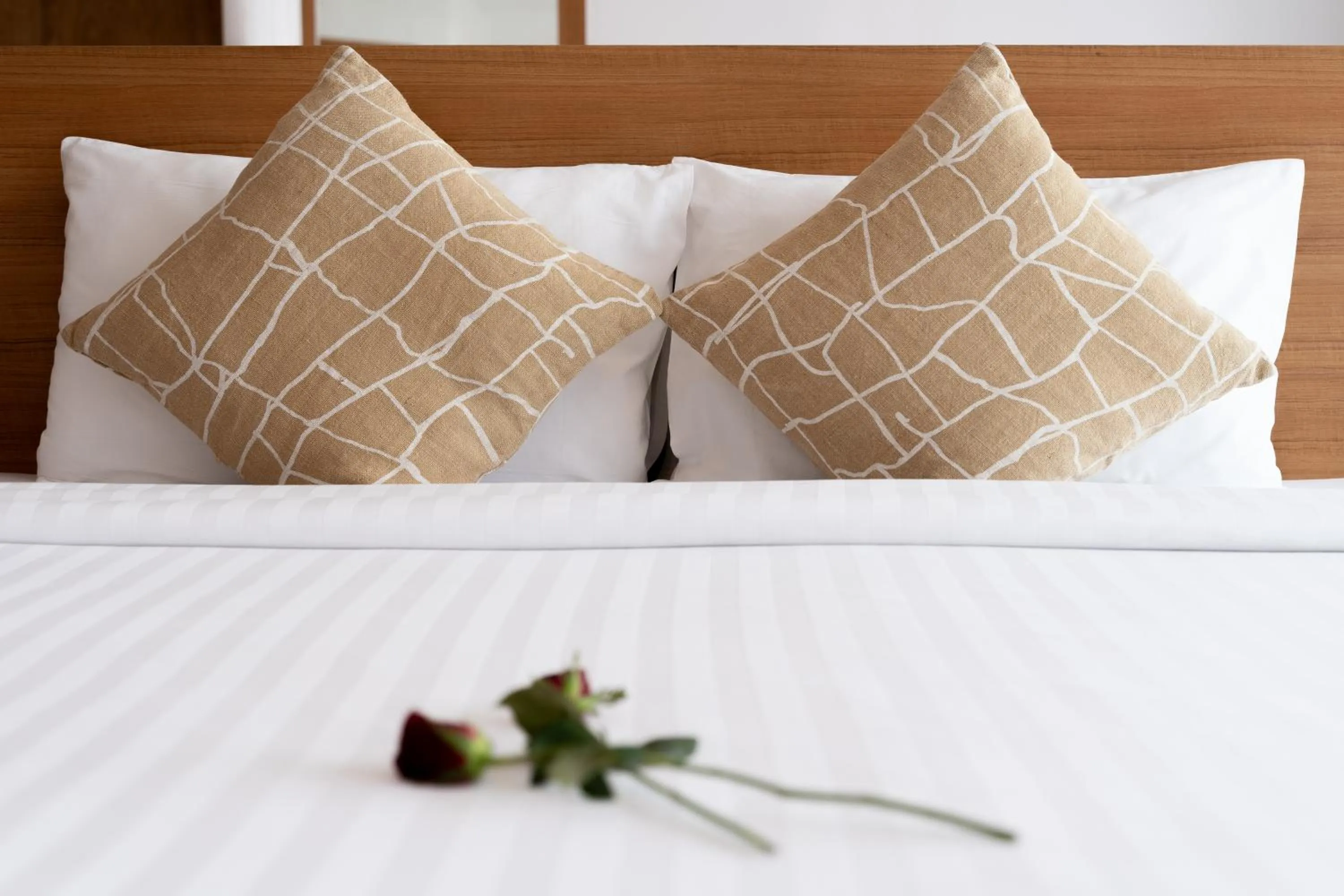 Bed in Rodina Beach Hotel