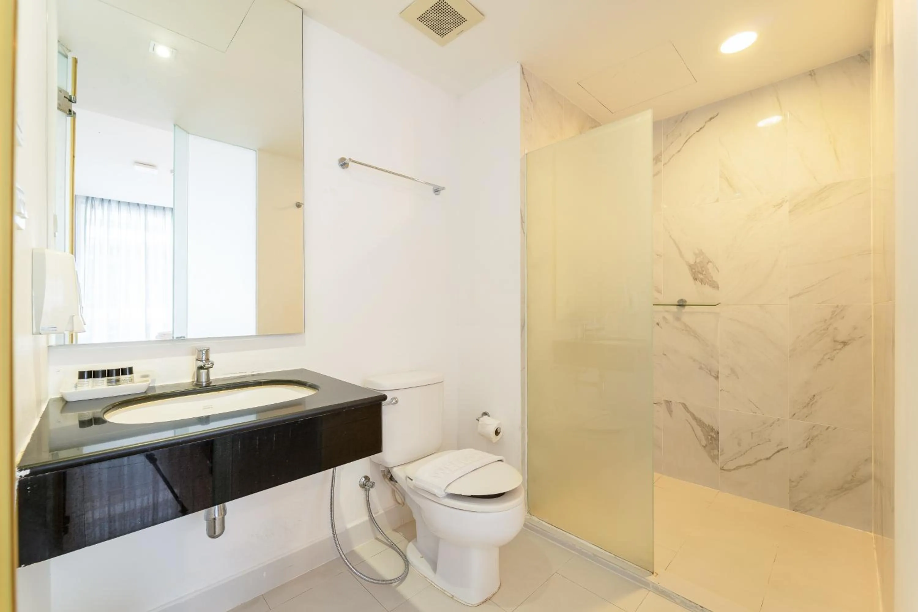 Shower in Rodina Beach Hotel