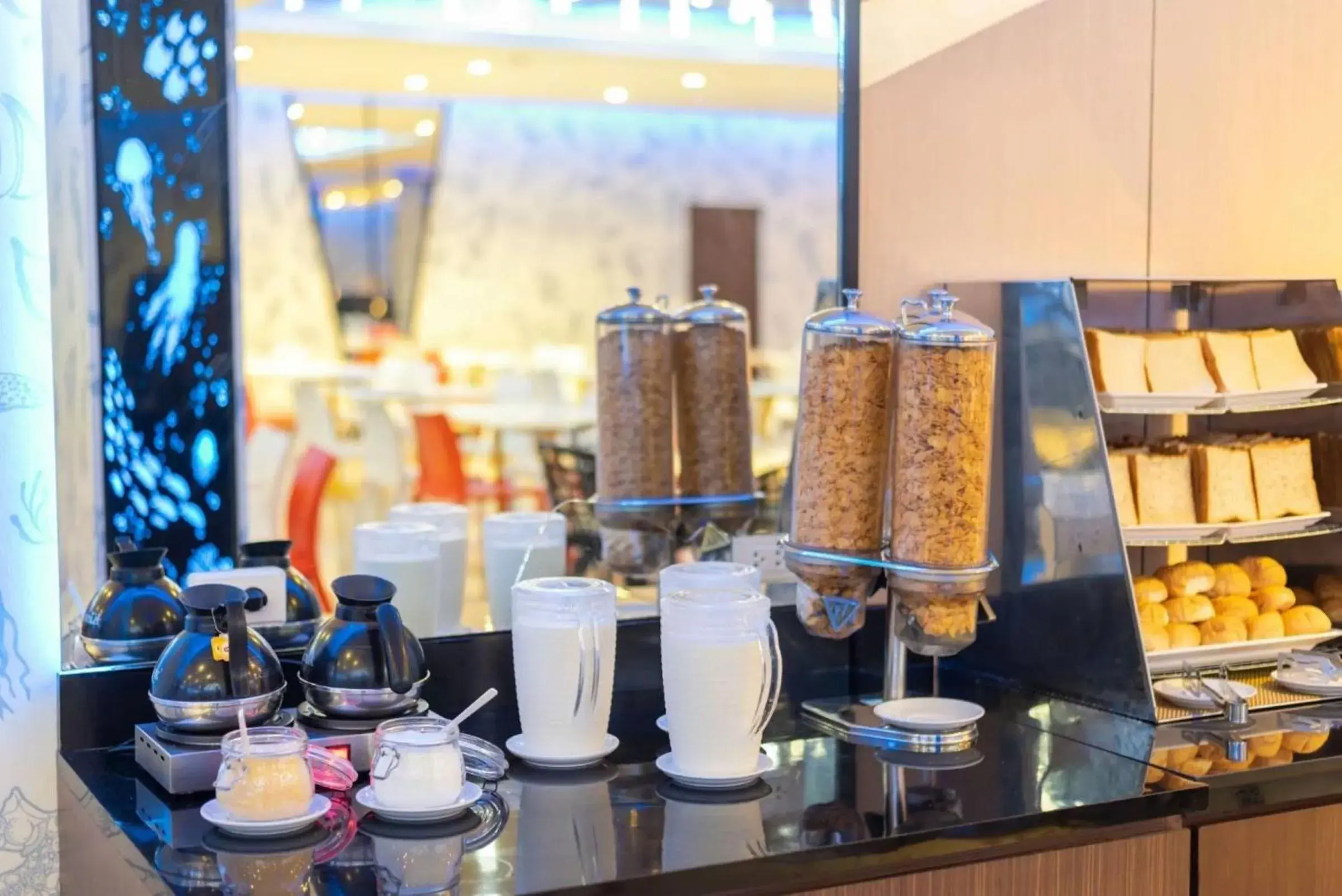 Buffet breakfast in Rodina Beach Hotel Buffet breakfast in Rodina Beach Hotel