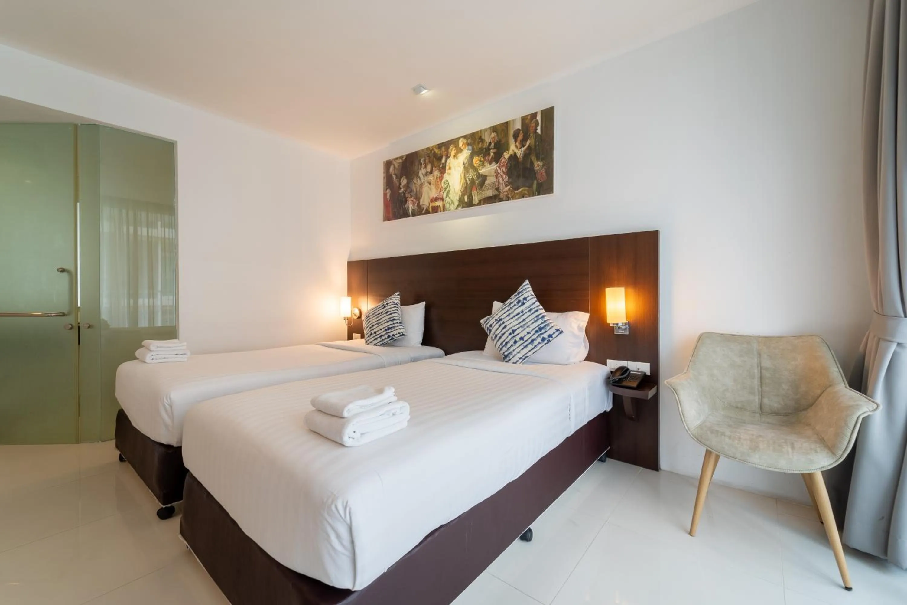 Bedroom, Bed in Rodina Beach Hotel