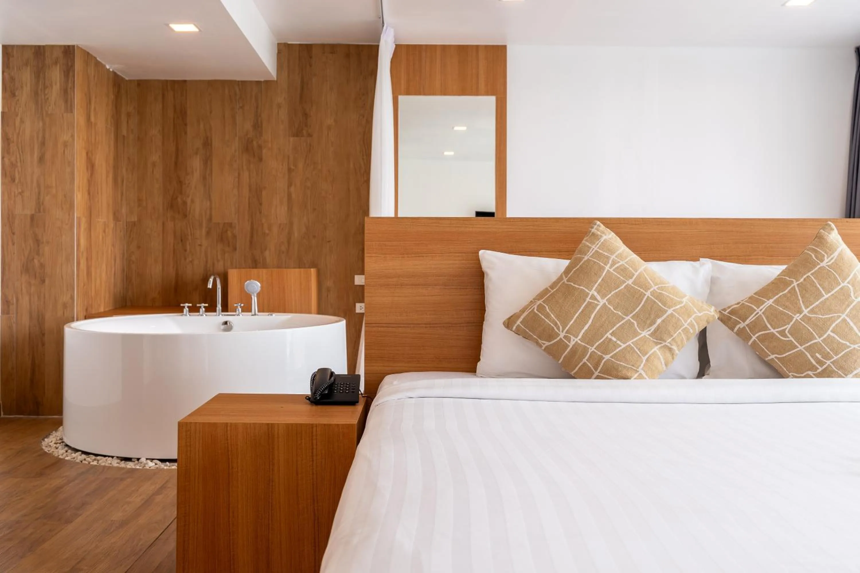 Bed in Rodina Beach Hotel